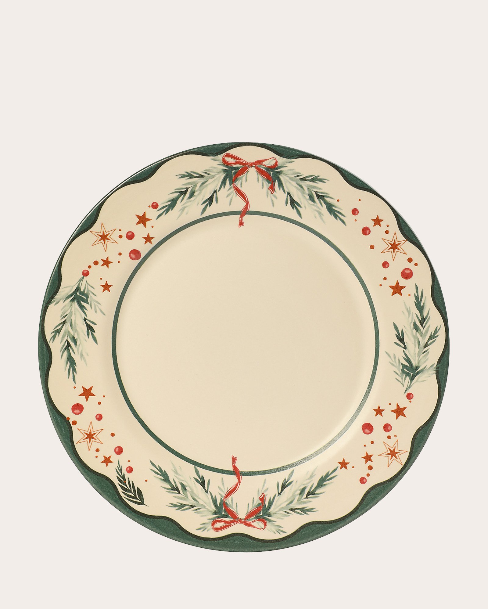 Prato raso cerâmica natalino 29cm - multicor | Casa Riachuelo