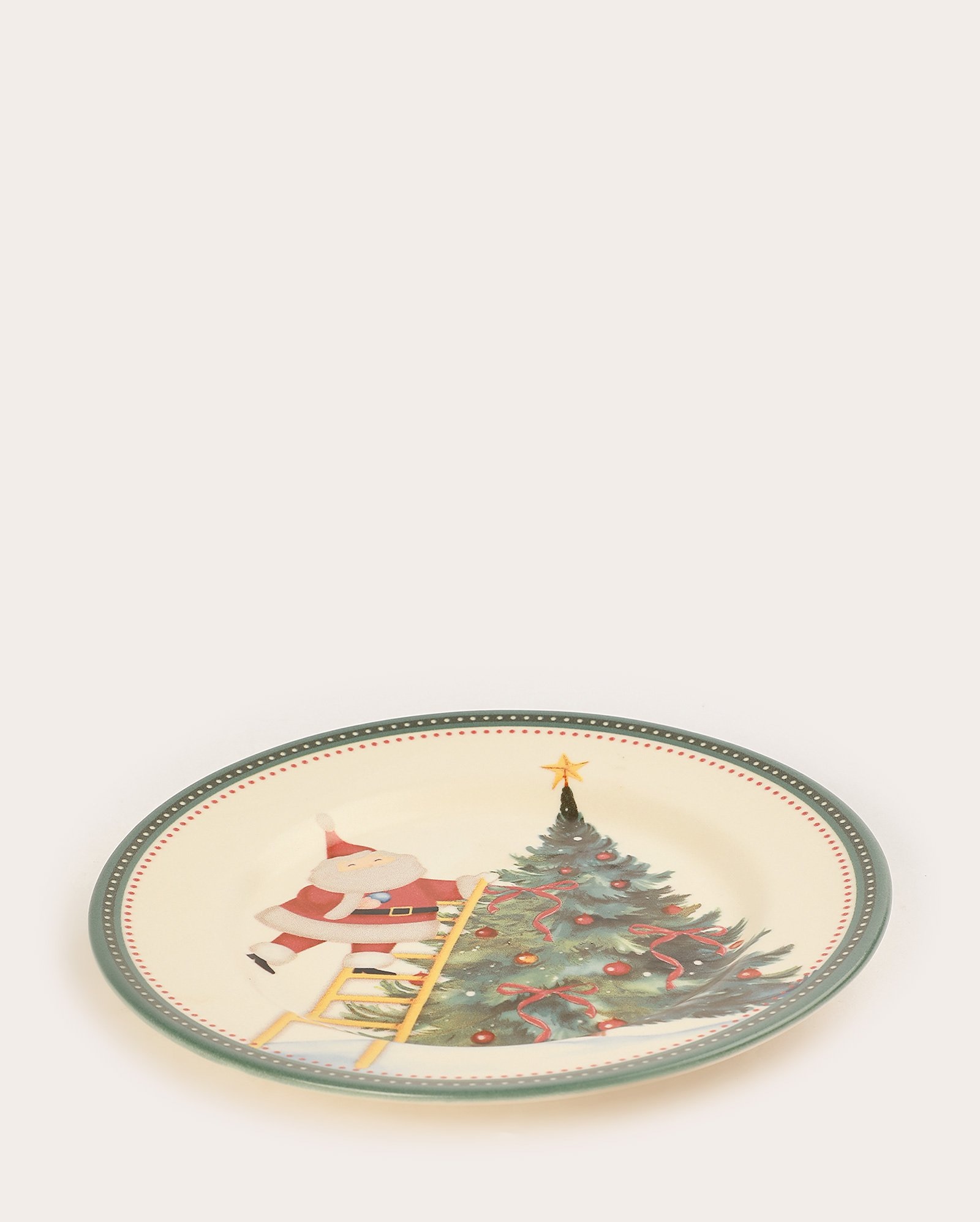 Prato sobremesa natalino 21cm - multicor | Casa Riachuelo