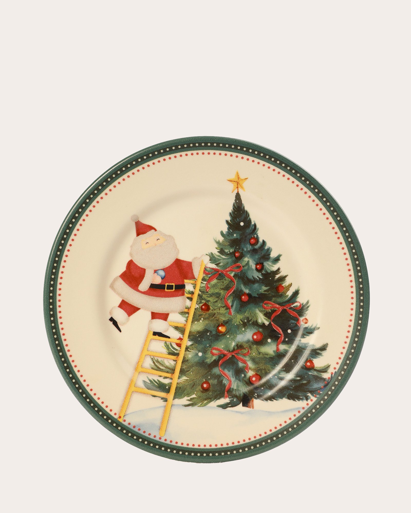 Prato sobremesa natalino 21cm - multicor | Casa Riachuelo