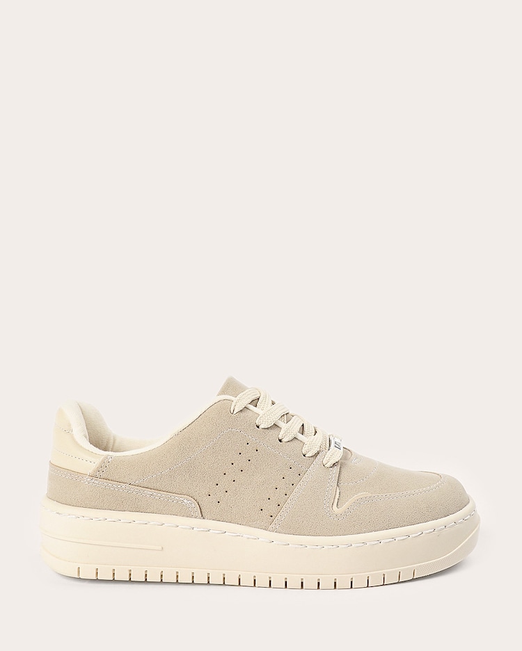 Riachuelo Tênis feminino casual cano baixo em camurça cinza