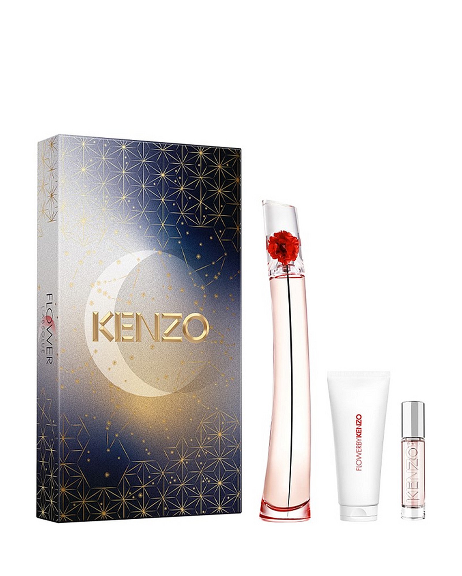 Kit perfume feminino Flower L'Absolue EDP 100ml + body lotion 75ml + travel spray 10ml | Kenzo