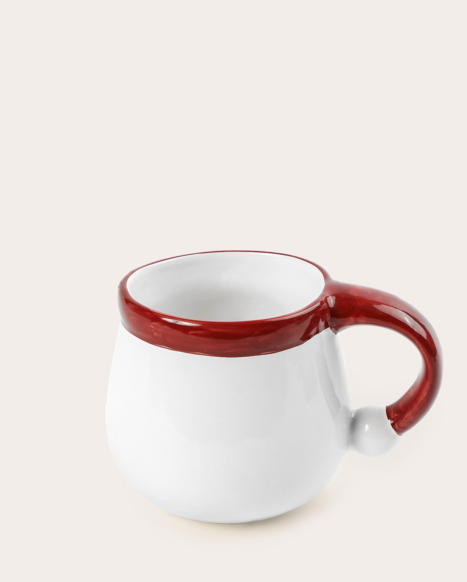 Caneca de cerâmica Papai Noel 500ml branca | Casa Riachuelo