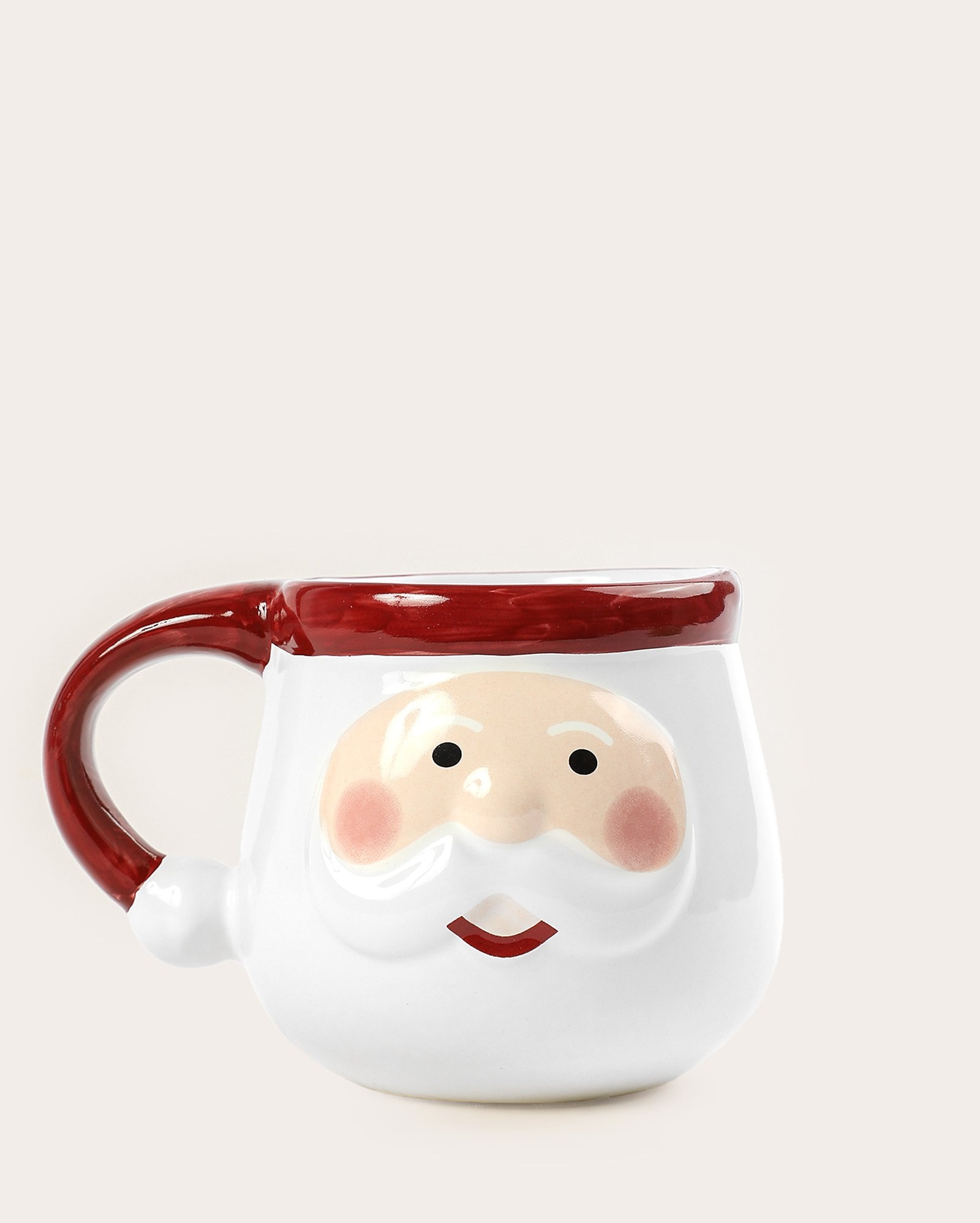 Caneca de cerâmica Papai Noel 500ml branca | Casa Riachuelo