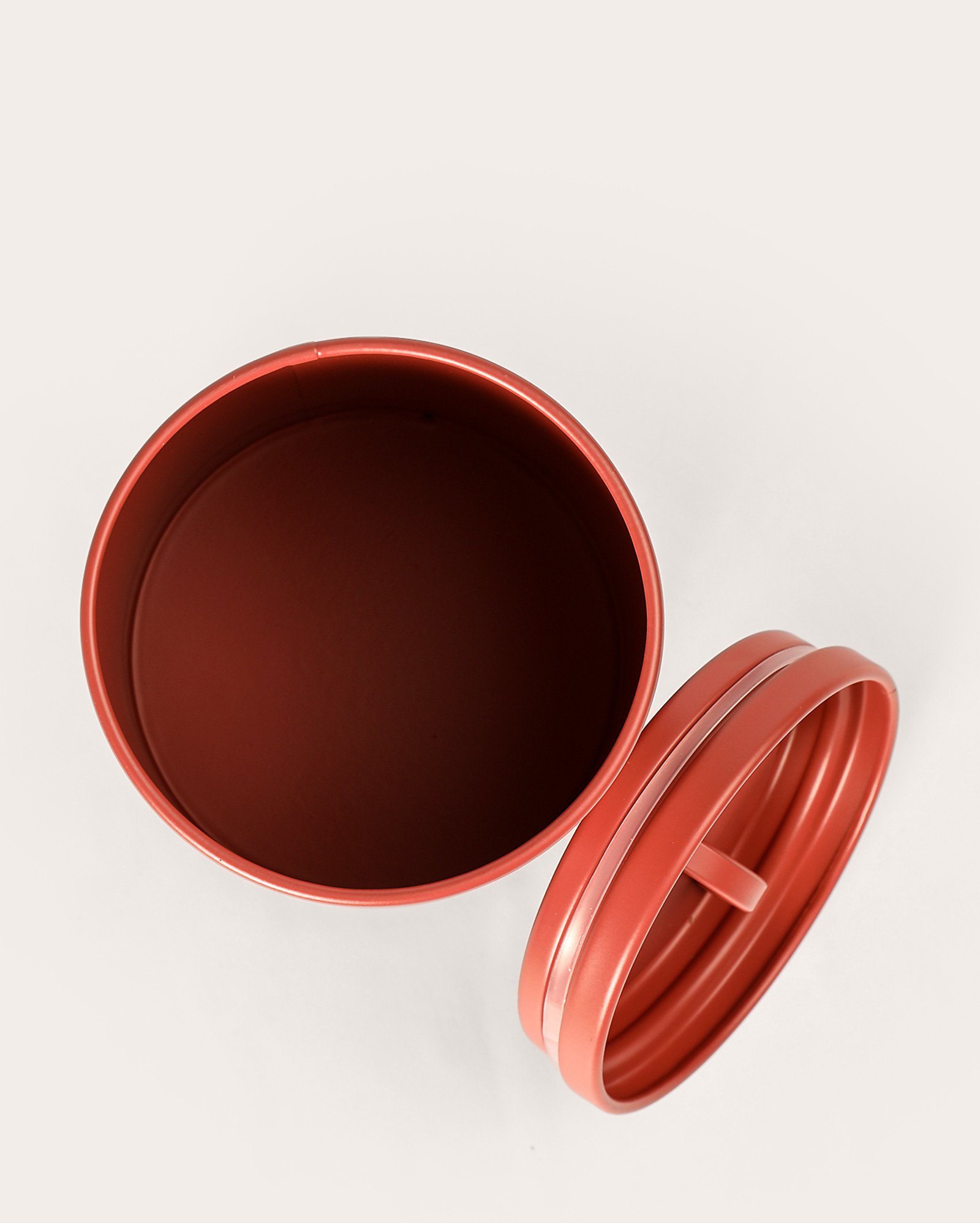 Lata de café aço Mirasol 15cm - vermelha | Casa Riachuelo