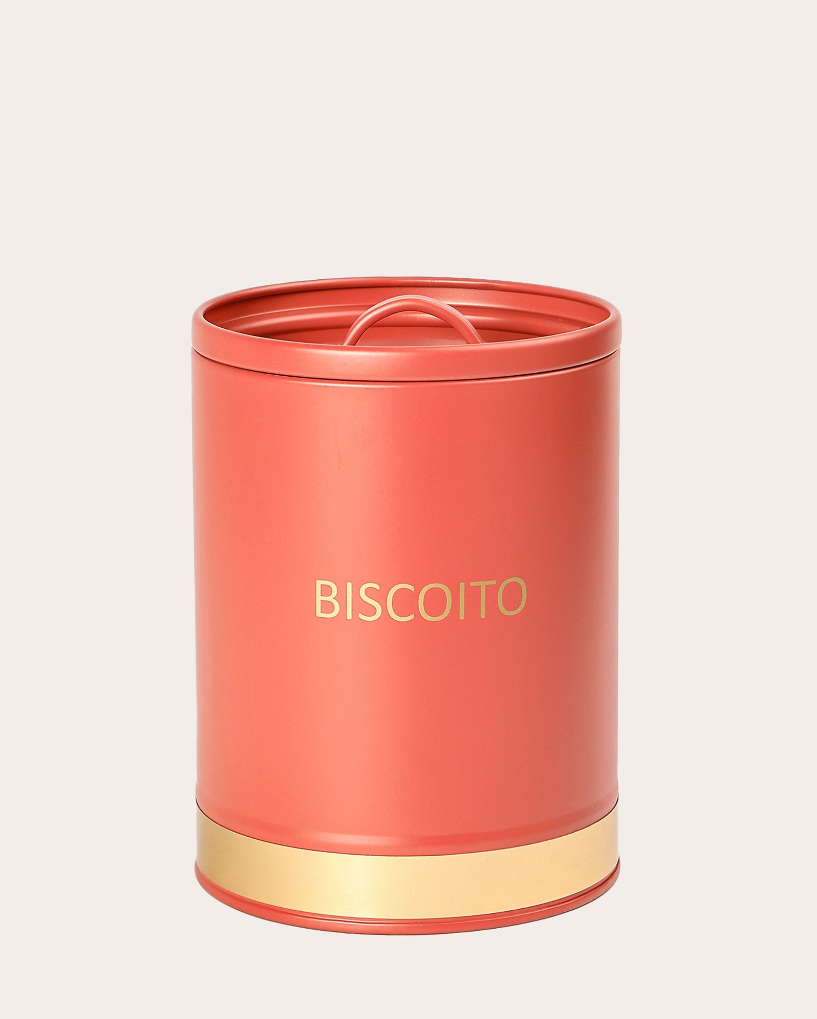 Lata de biscoito aço Mirasol 17,5cm - vermelha | Casa Riachuelo