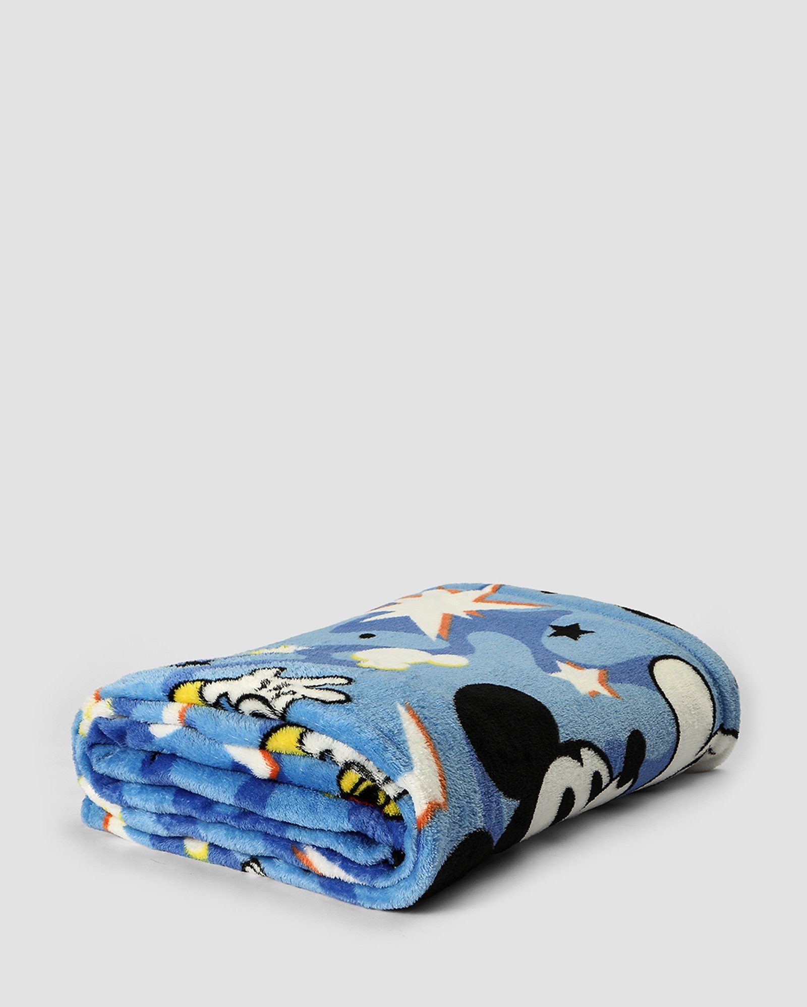 Manta solteiro fleece de microfibra Mickey azul | Casa Riachuelo 