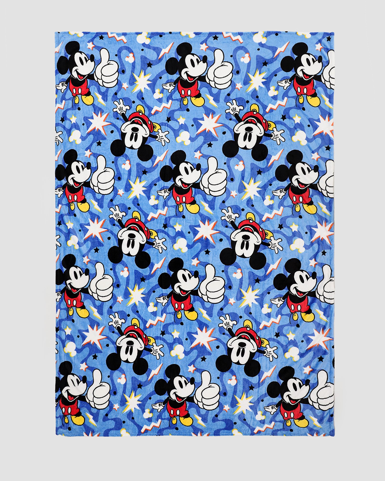 Manta solteiro fleece de microfibra Mickey azul | Casa Riachuelo 