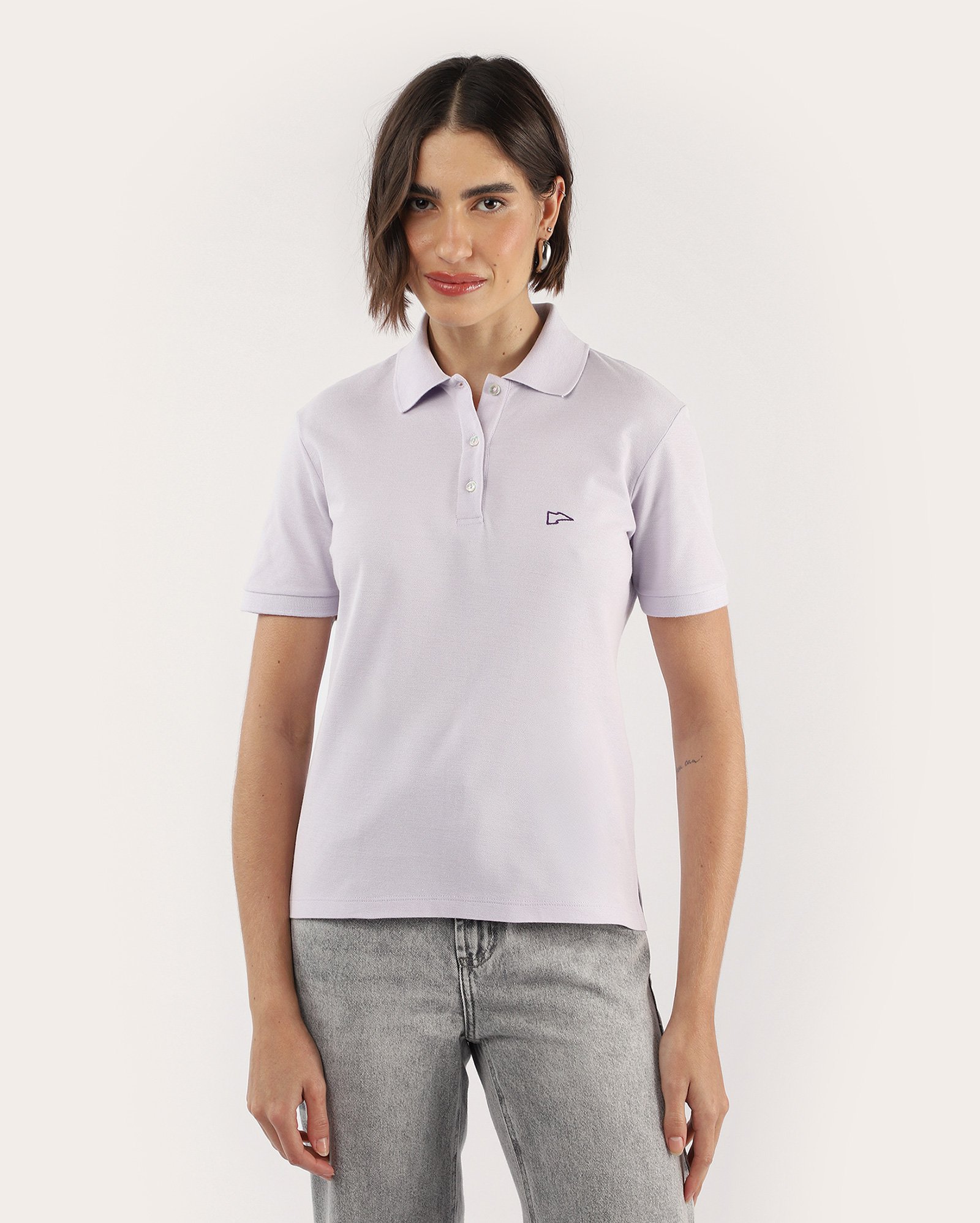 Camisa polo feminina Pool Legacy slim - Lilás