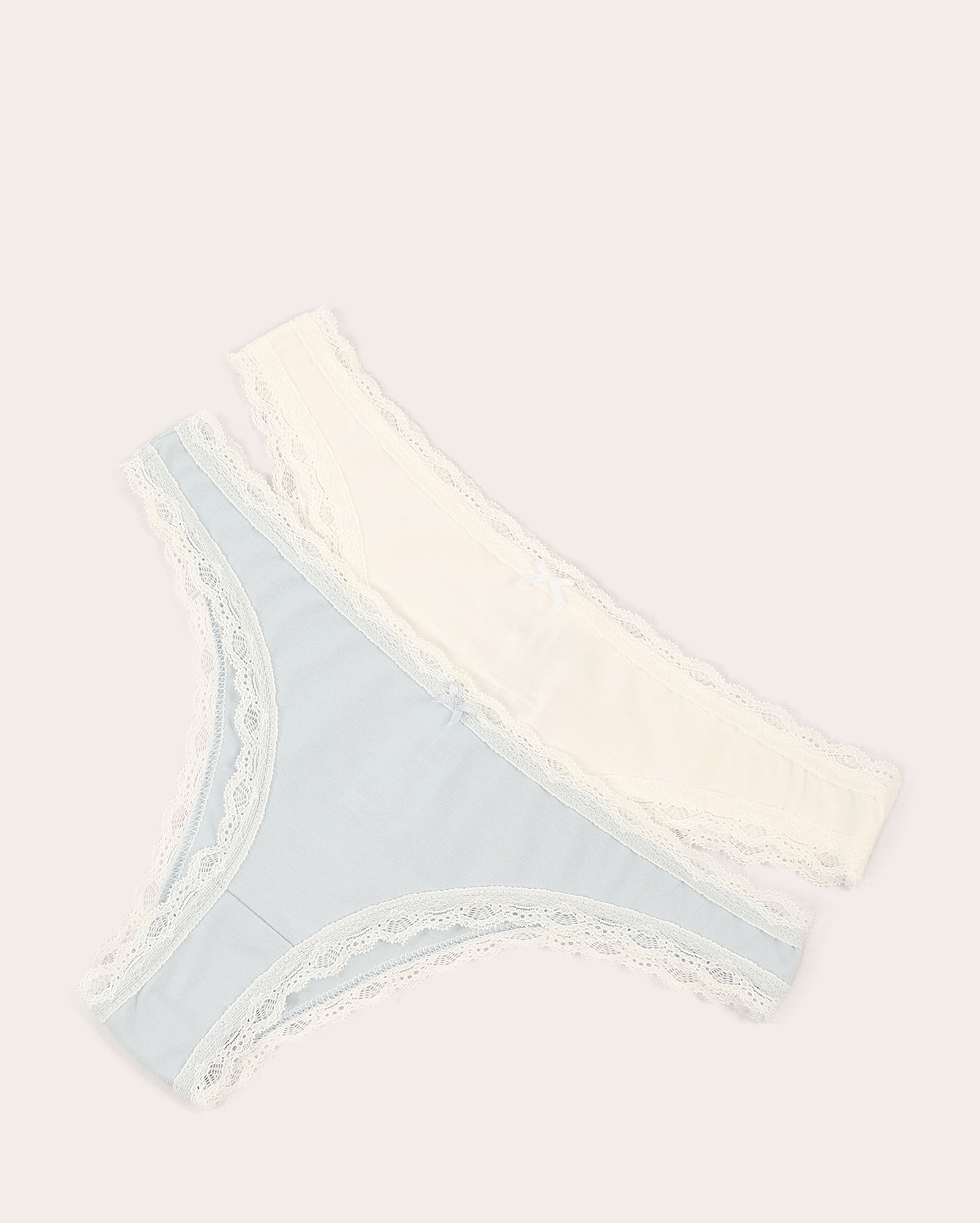 Kit calcinha 2 peças biquíni com renda multicor
