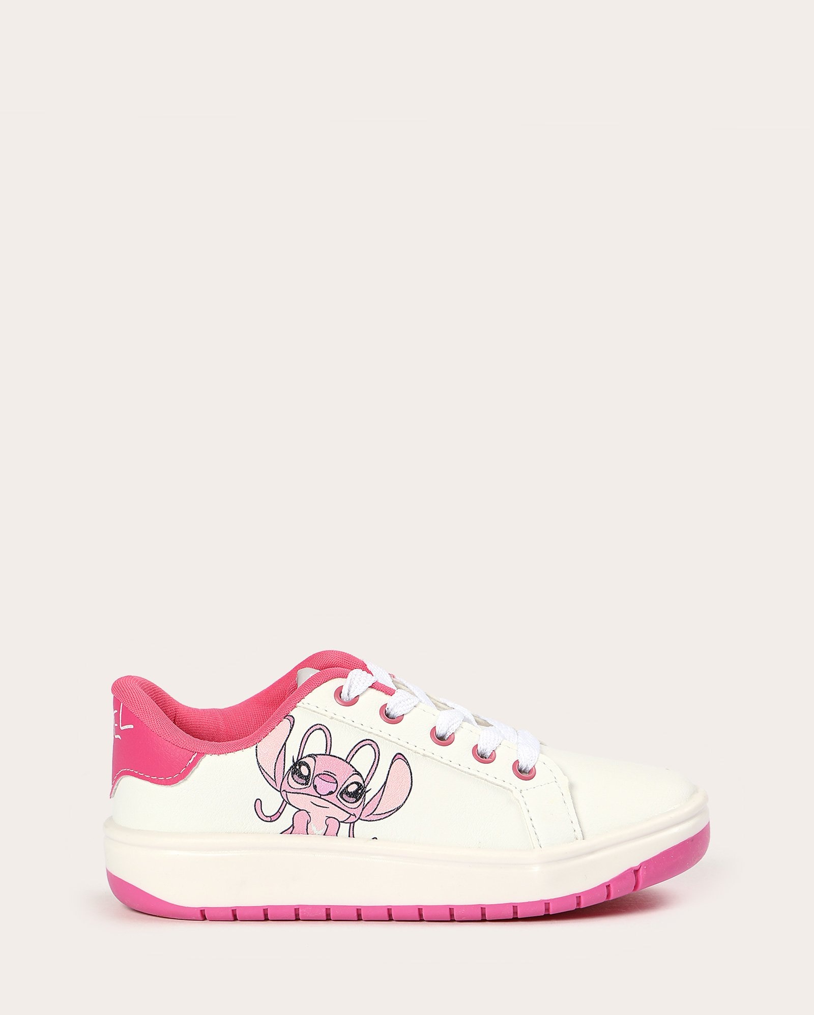 Tênis infantil Angel com recorte rosa | Disney