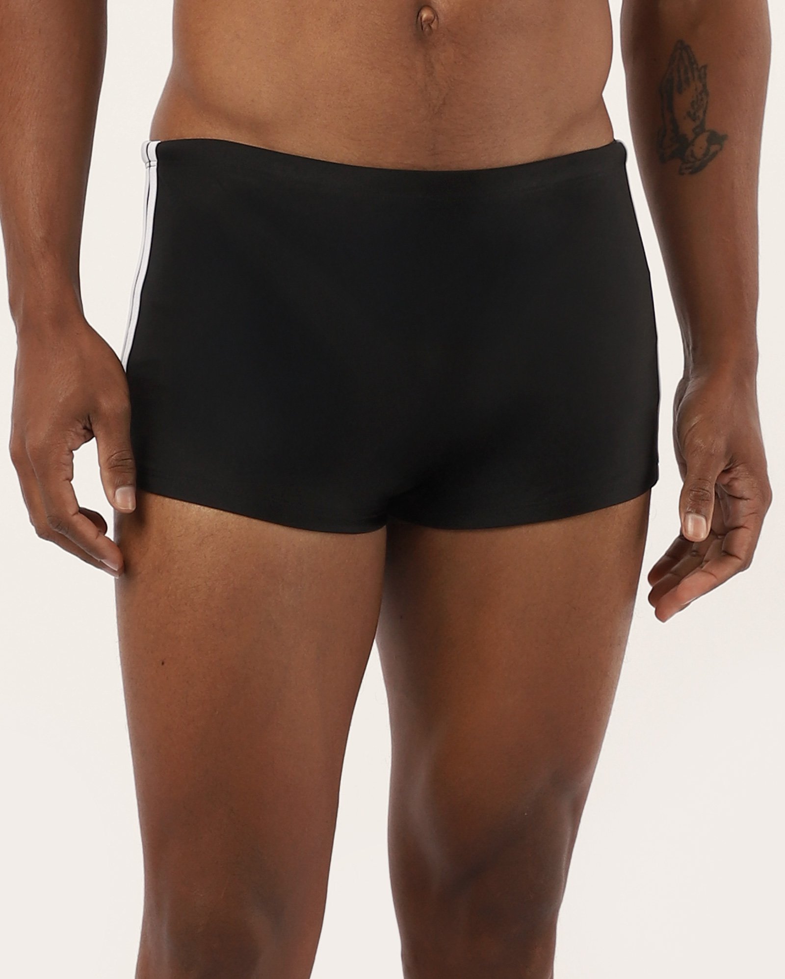 Sunga boxer tradicional com listras duplas preta | Pool