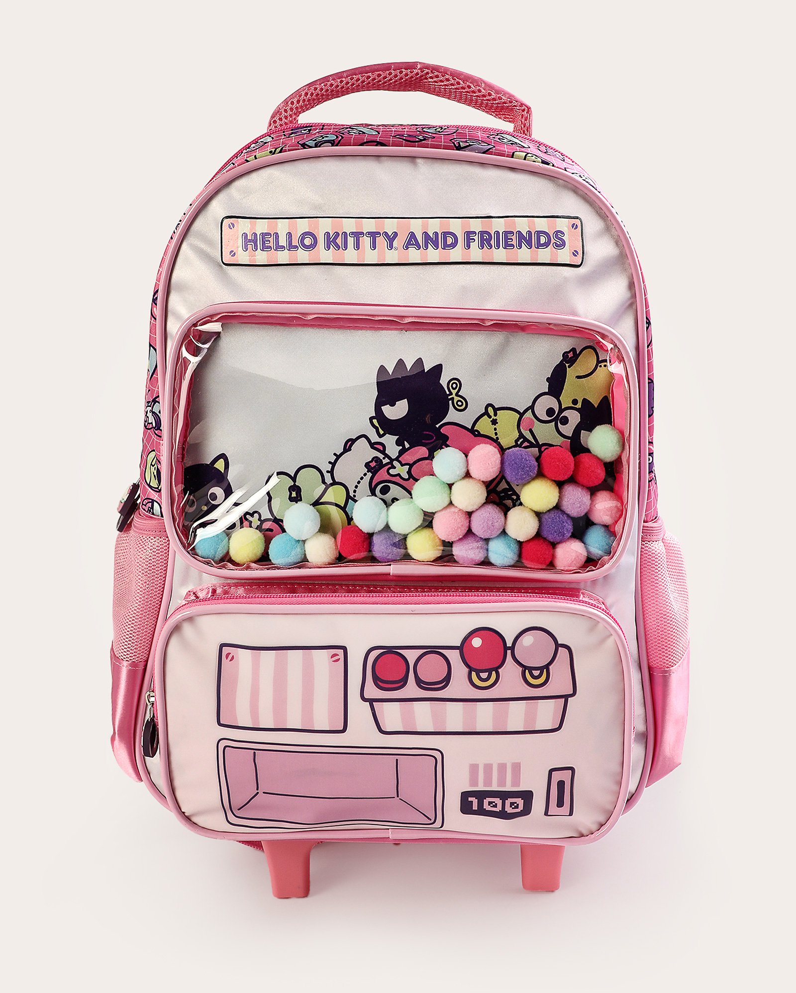 Mochila infantil Hello Kitty com rodinha - rosa | Sanrio