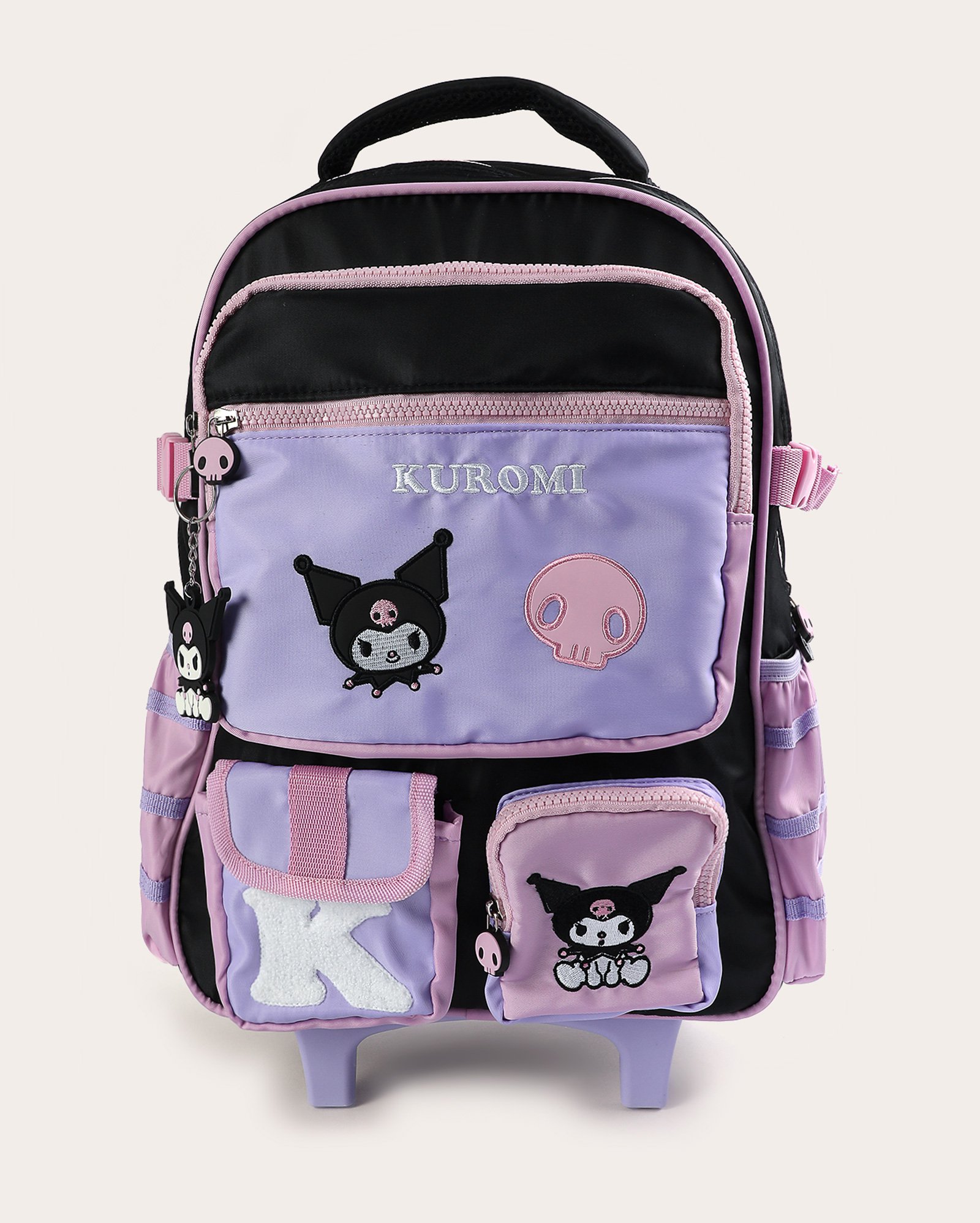 Riachuelo | Mochila infantil com rodinha Kuromi - multicor | Sanrio
