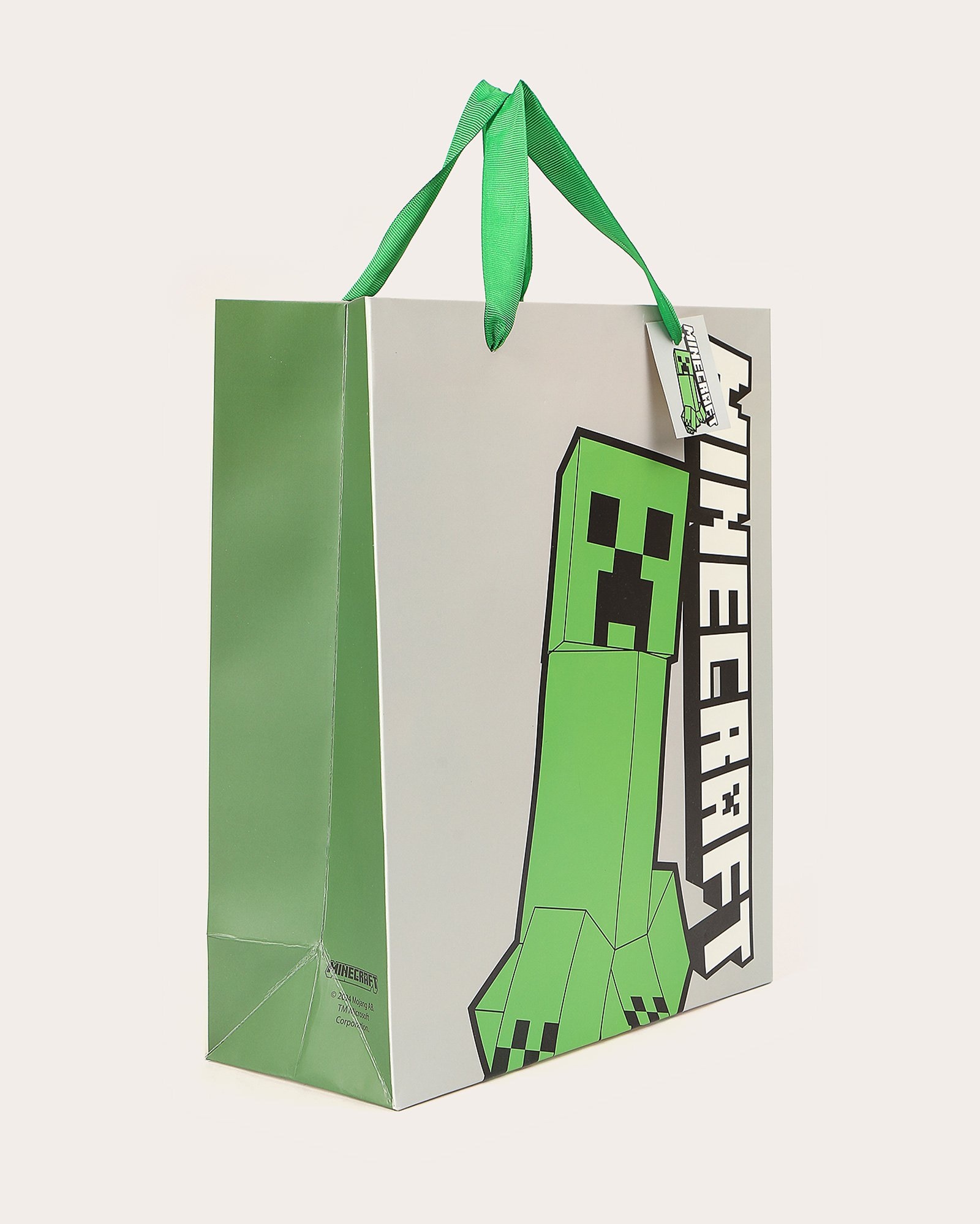 Sacola de presente M lettering multicor | Minecraft