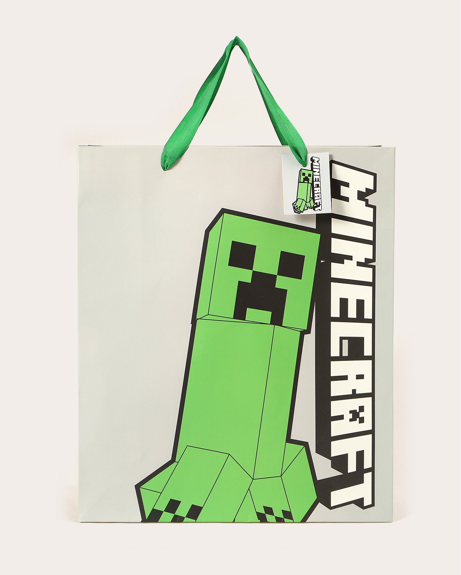 Sacola de presente M lettering multicor | Minecraft
