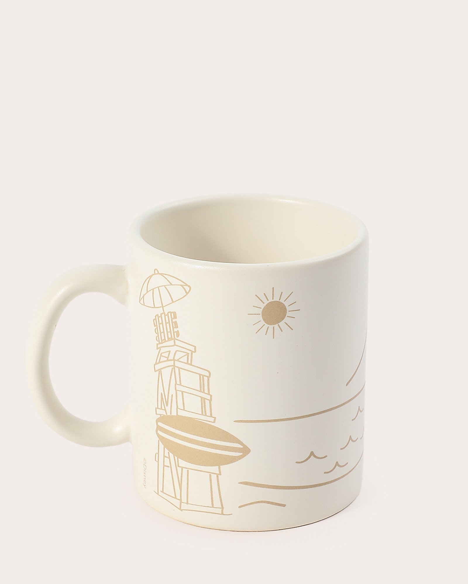 Caneca de cerâmica surf Stitch Disney 300ml bege | Disney