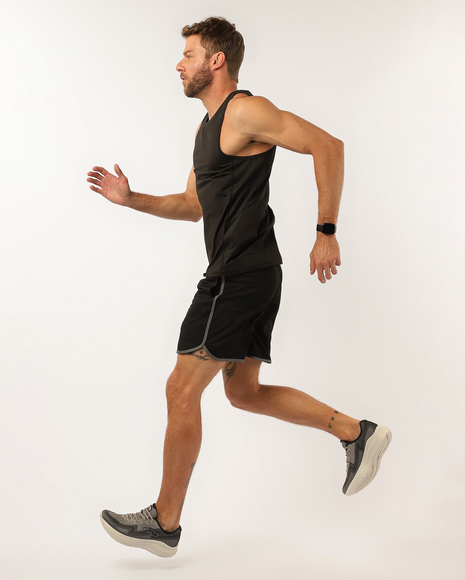 Bermuda masculina esportiva reta - Preto | Body Work