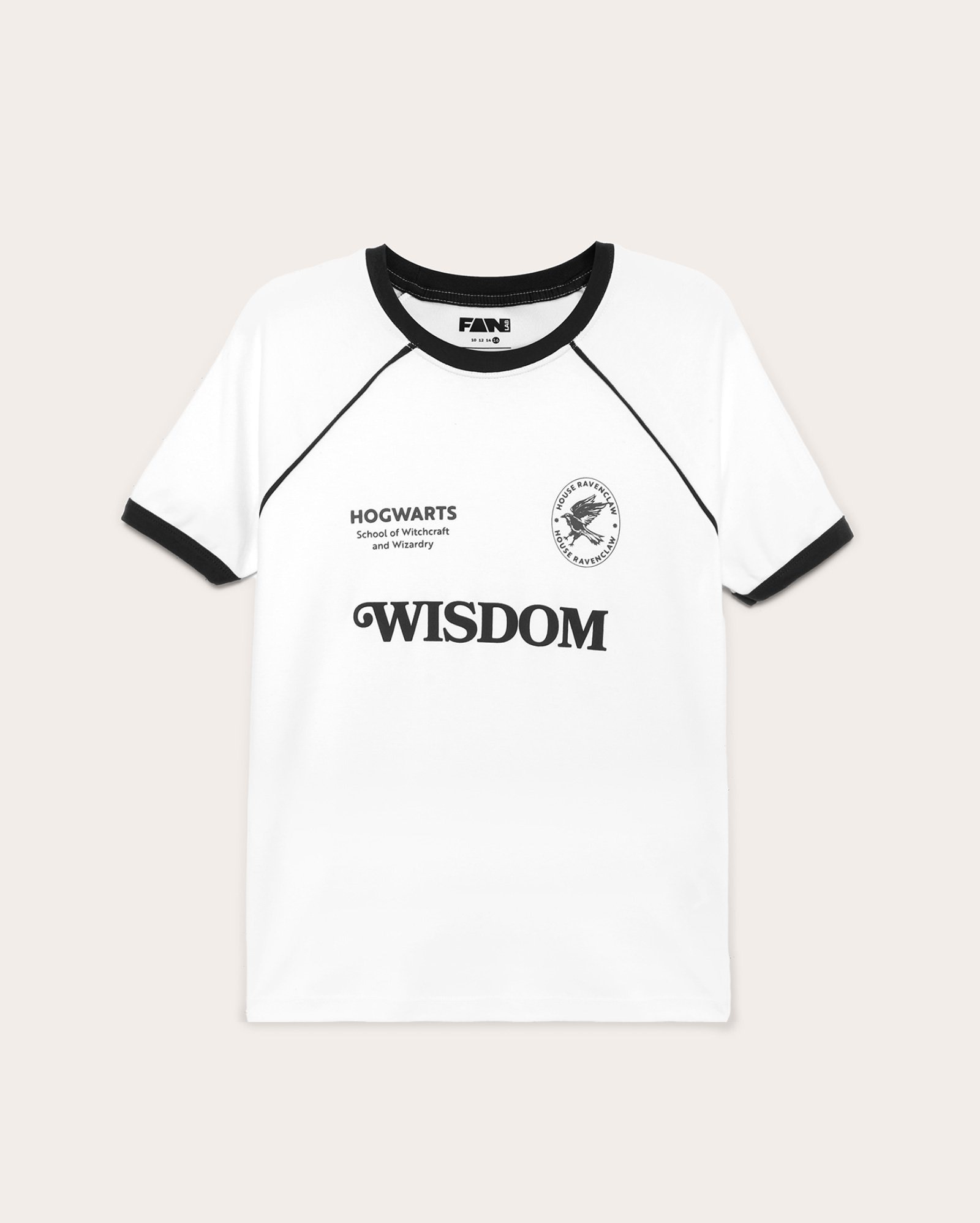 Camiseta juvenil Corvinal Harry Potter branca | FANLAB