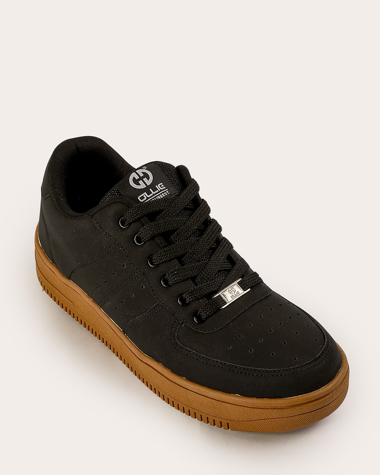 Tênis masculino casual cano baixo 600 preto | Ollie