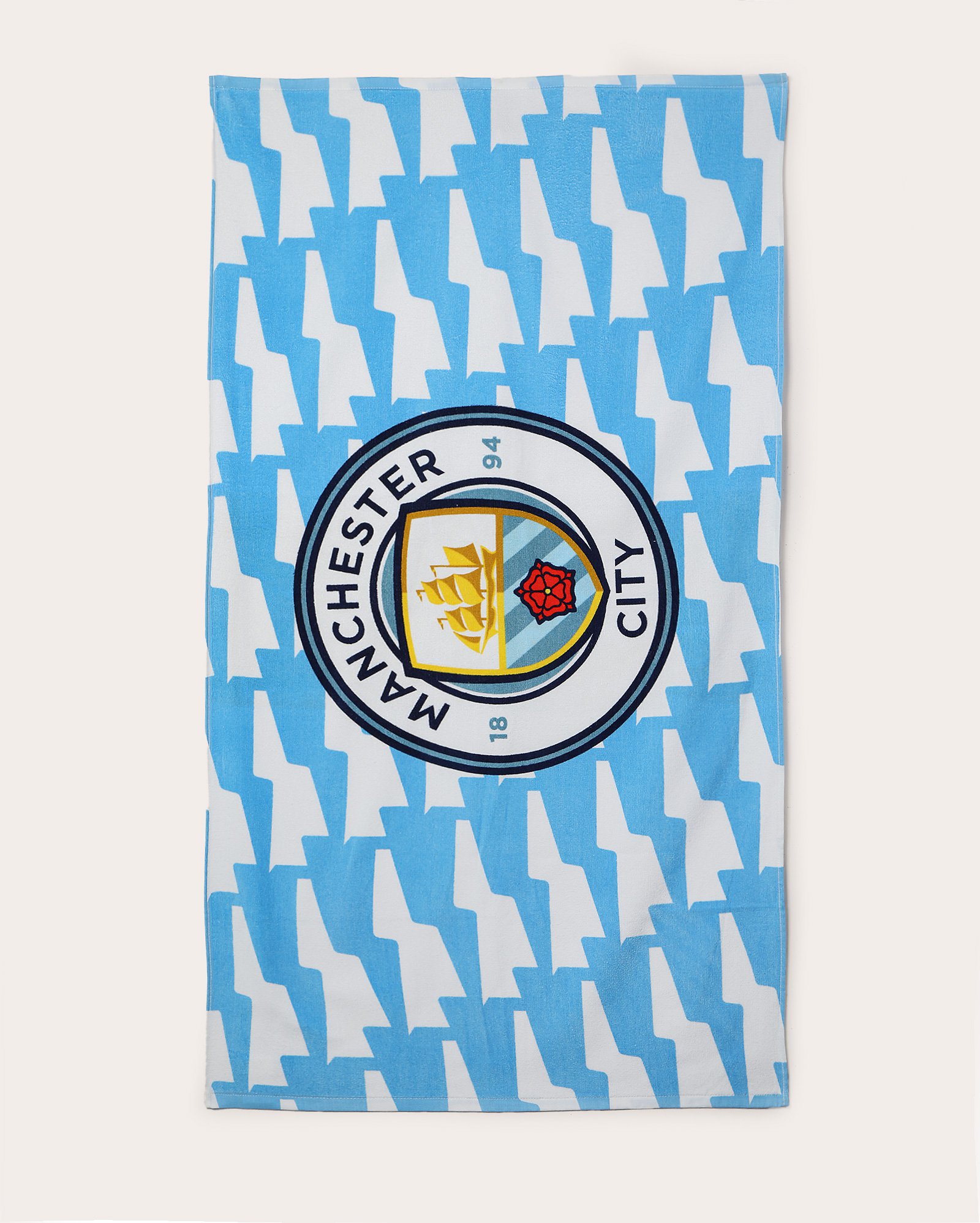 Toalha de banho velour Manchester City com bolsa multicor