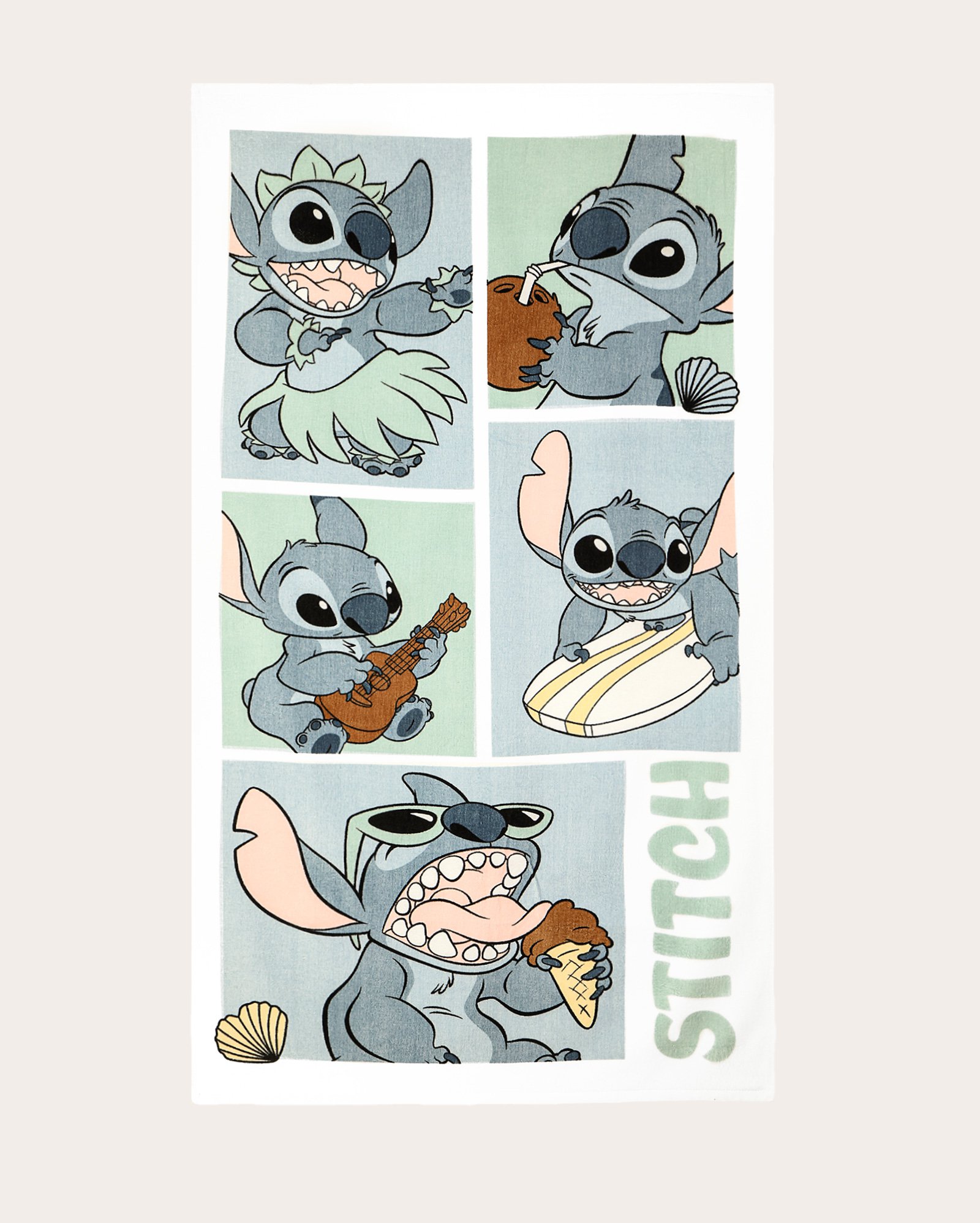 Toalha de banho infantil velour Stitch com bolsa branca | Casa Riachuelo