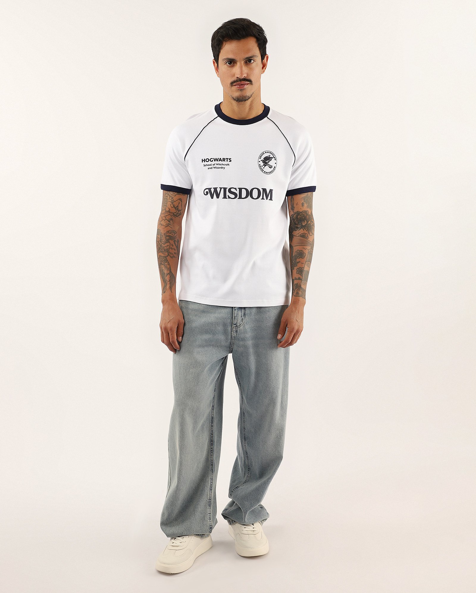 Camiseta masculina regular Corvinal branca | FANLAB