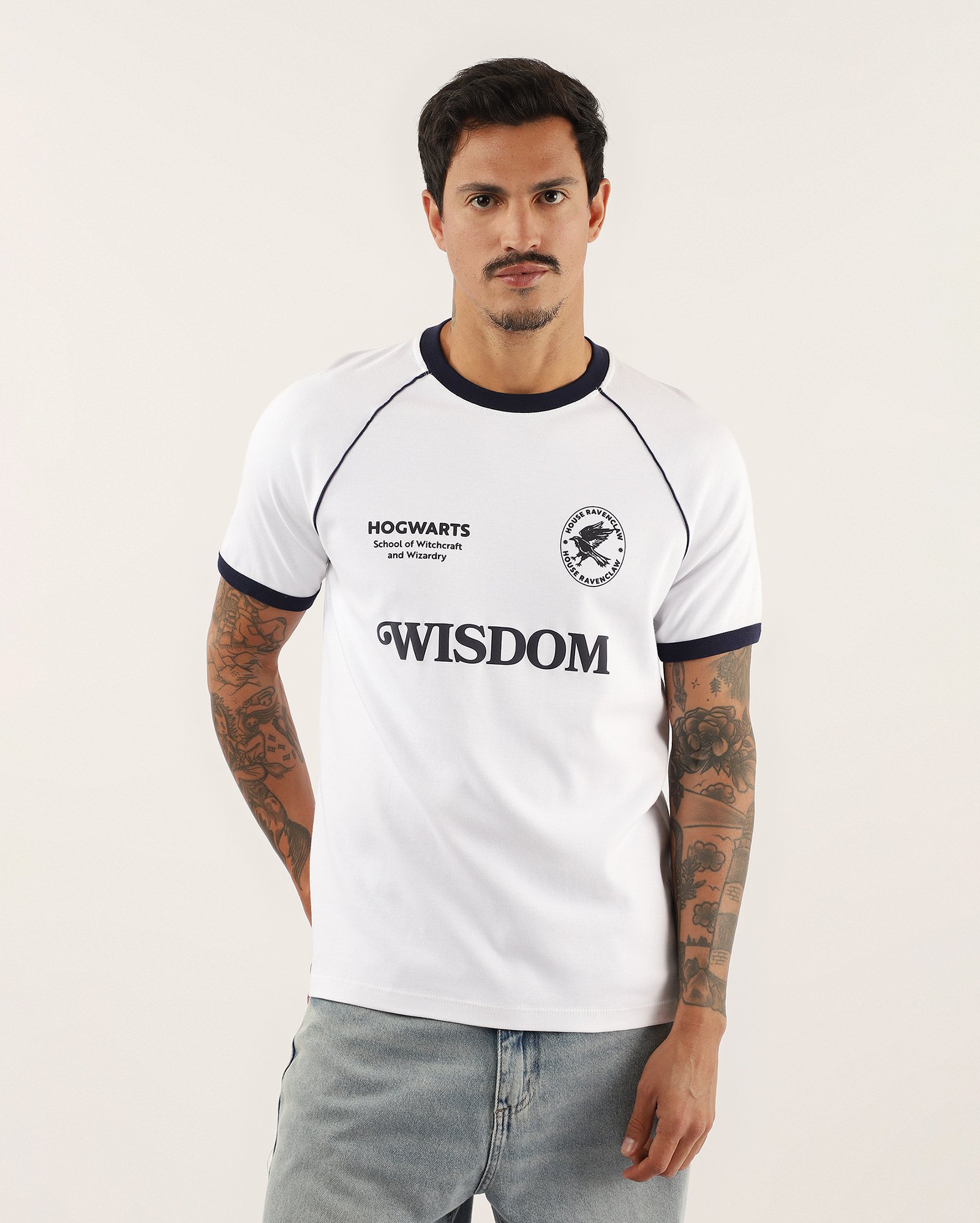 Camiseta masculina regular Corvinal branca | FANLAB