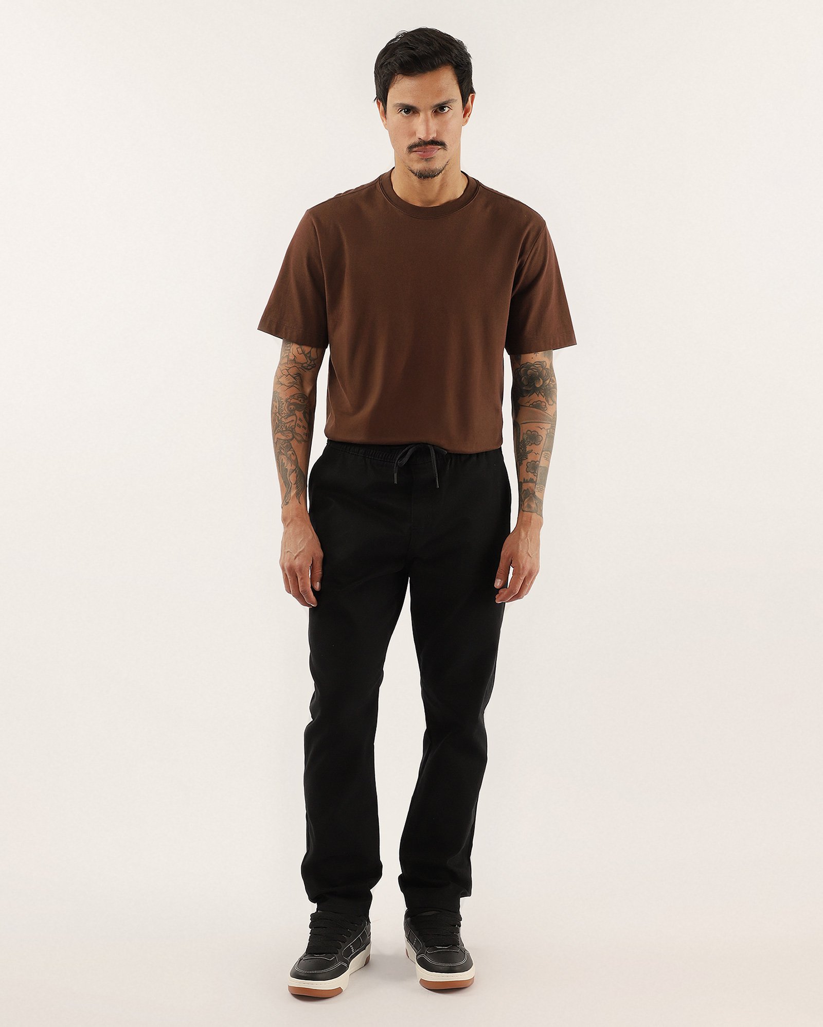 Calça sarja masculina Comfy jogger - Sarja Black | Pool Jeans