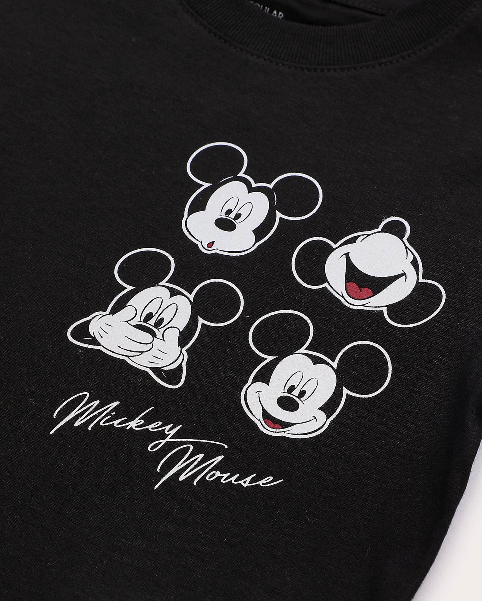 Camiseta infantil Mickey Mouse 1-4A - Preta | Disney