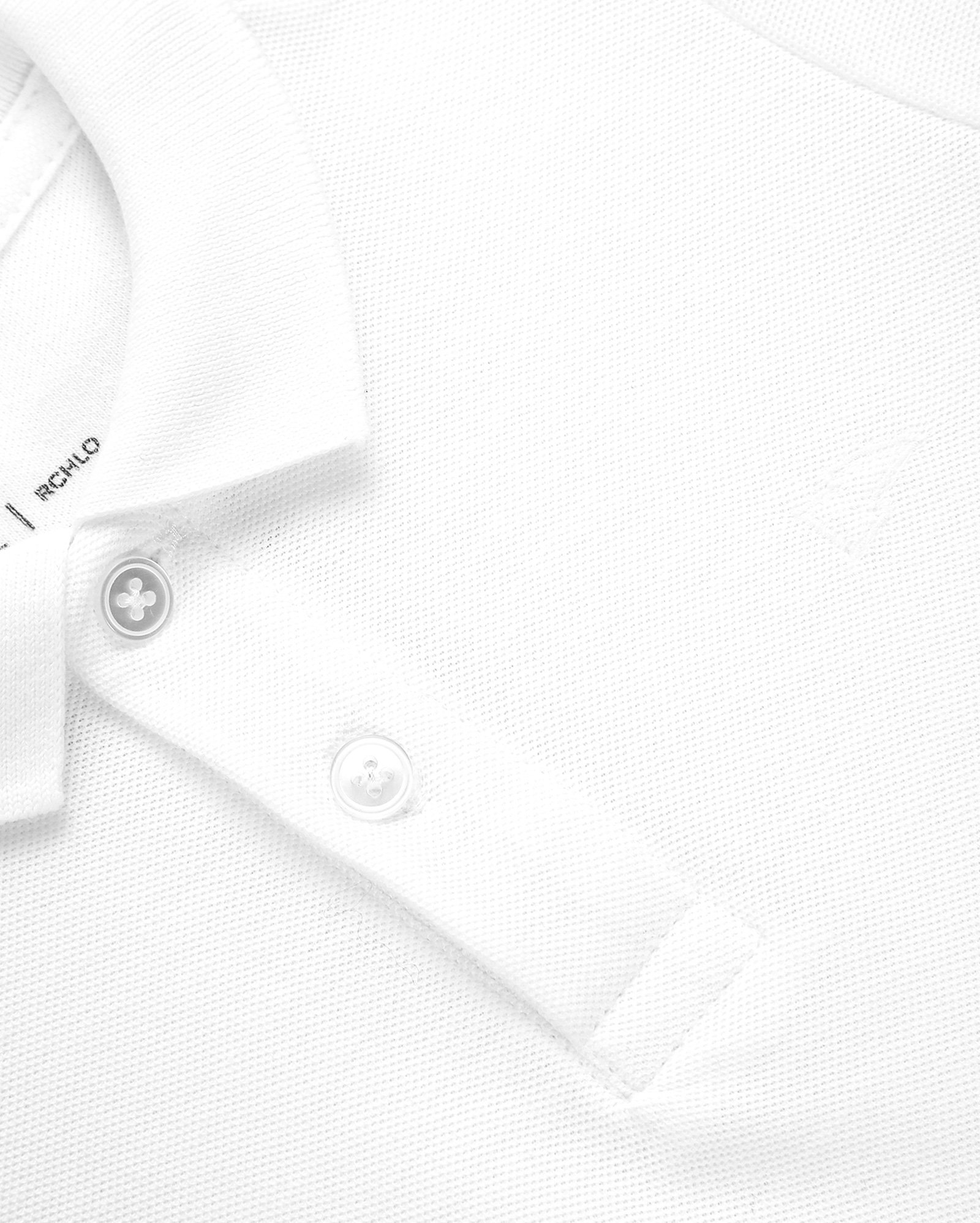 Camisa polo infantil Pool Legacy lisa 1-4A - Branco