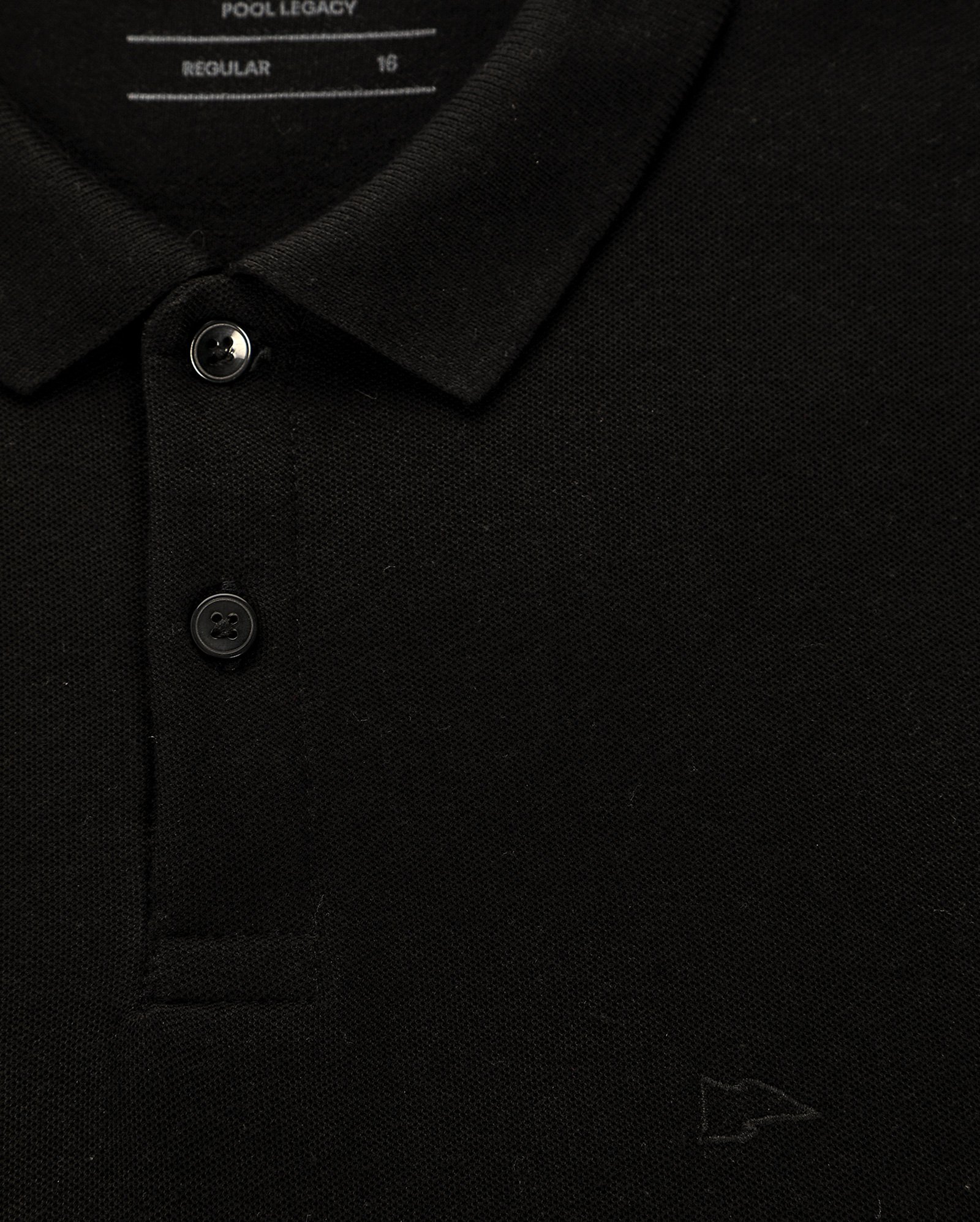 Camisa polo juvenil Pool Legacy preta