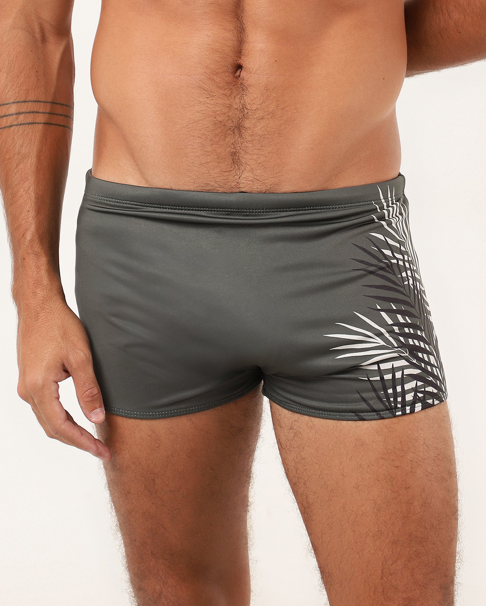 Sunga boxer folhagens lateral verde | Pool