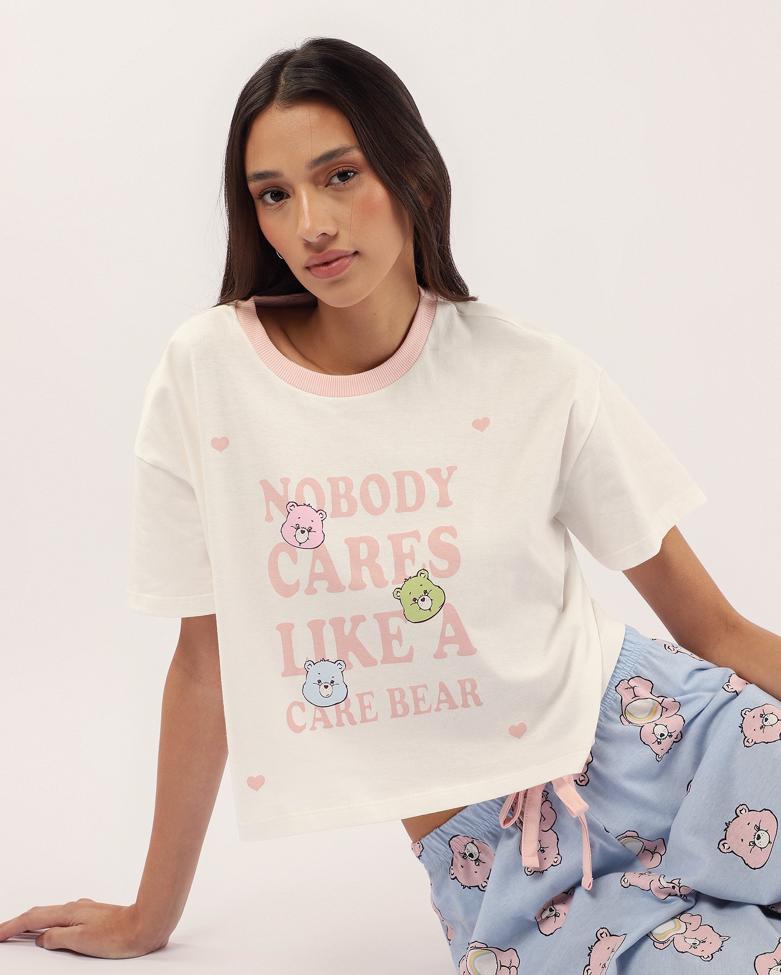 Pijama longo feminino estampado multicor | Ursinhos Carinhosos