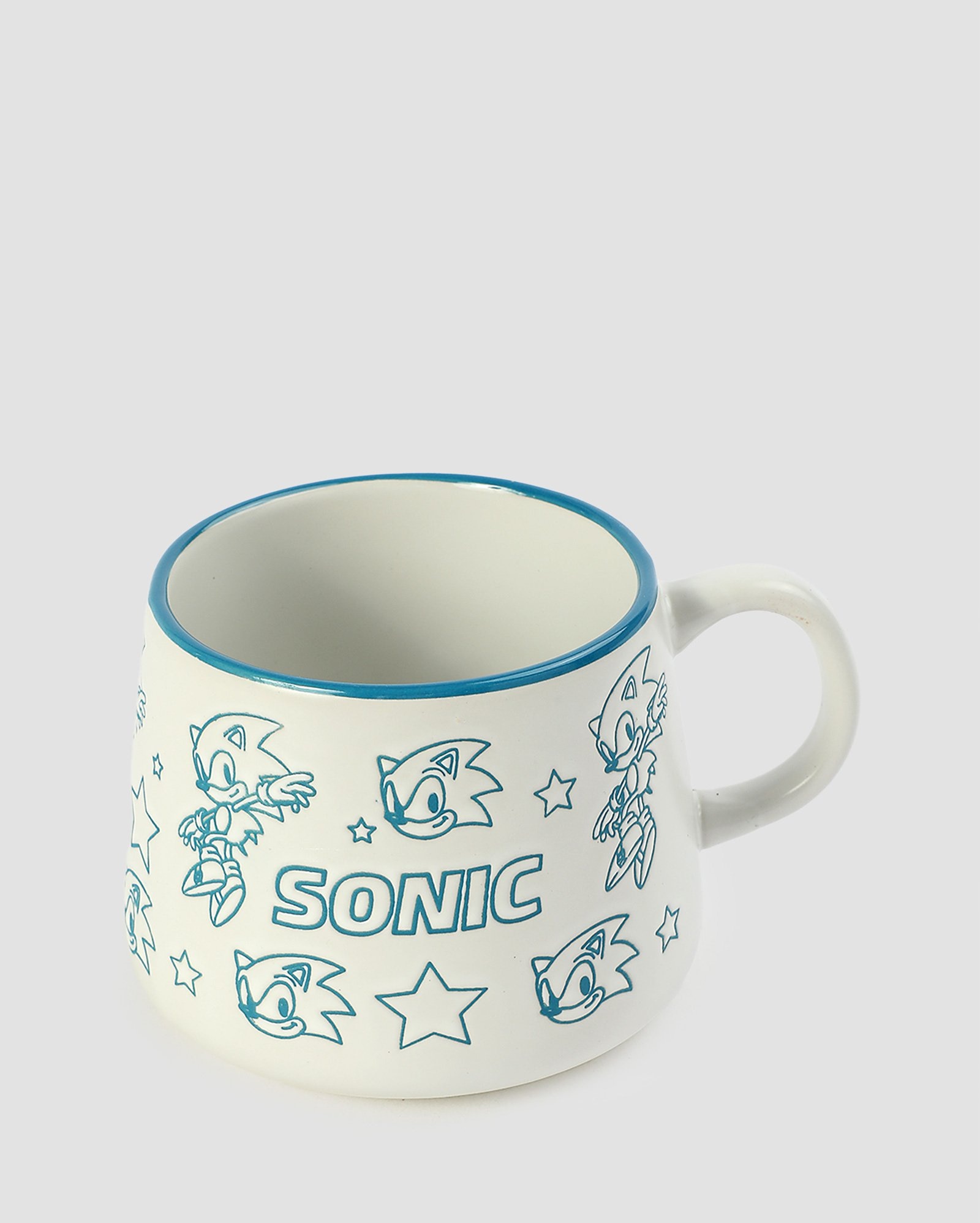 Caneca de cerâmica moma Sonic 500ml branca | FANLAB