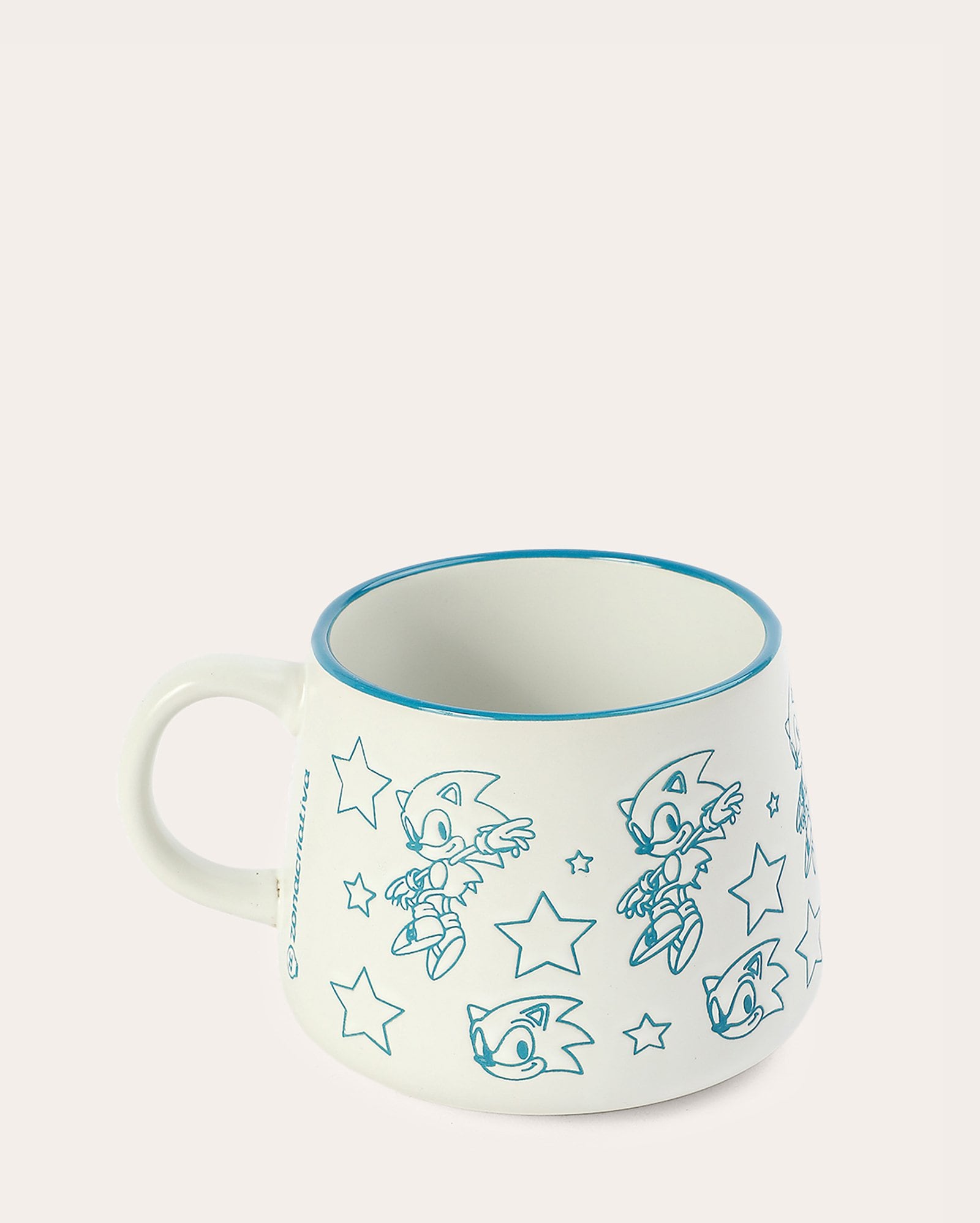 Caneca de cerâmica moma Sonic 500ml branca | FANLAB