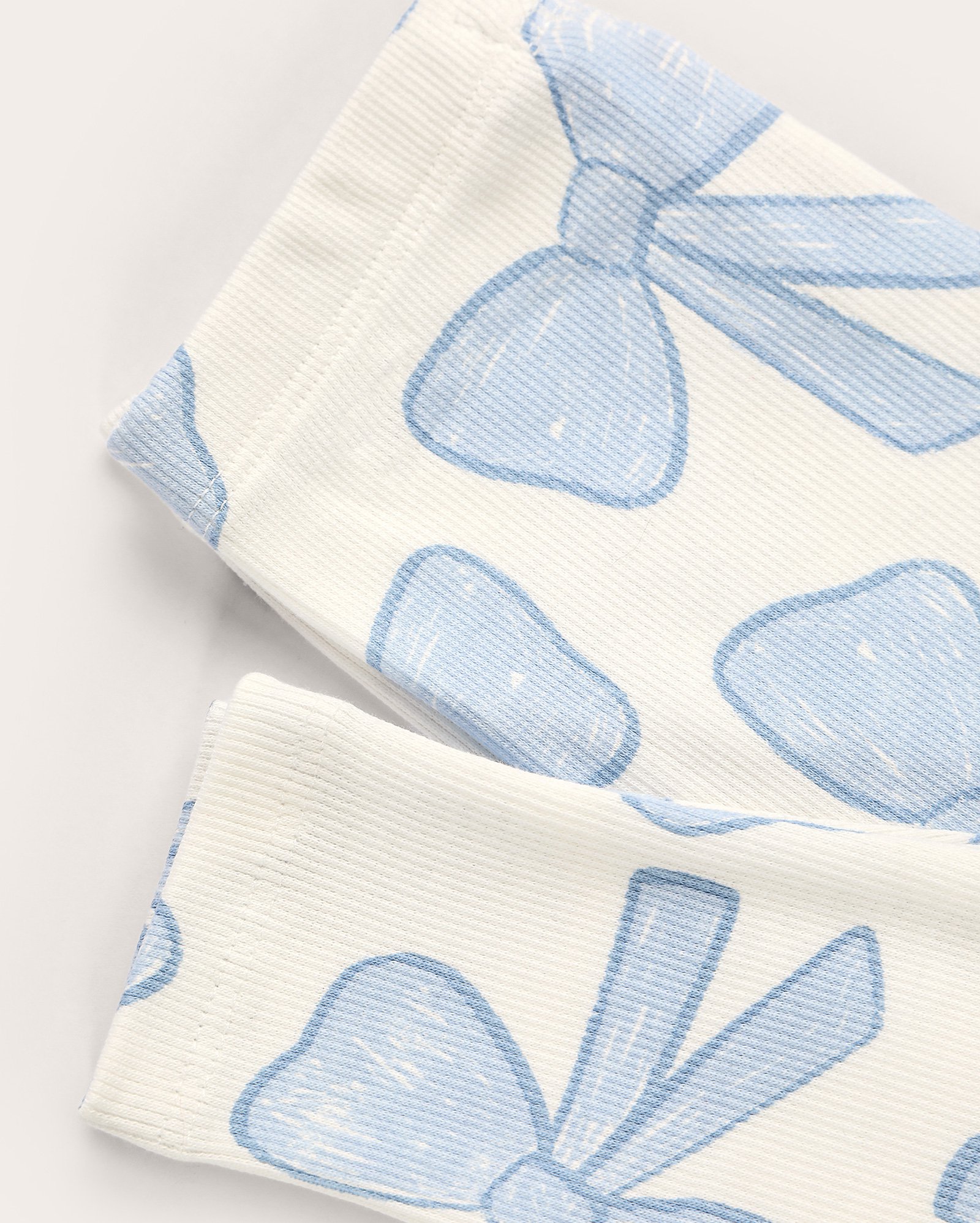 Calça legging infantil canelada laço 1-4A branca