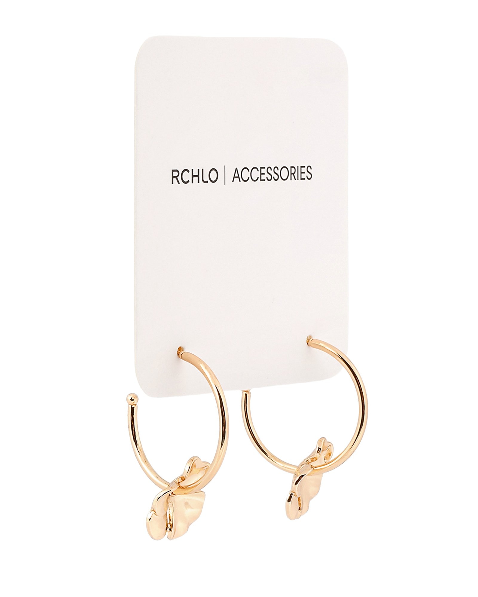 Brinco feminino de argola trevo dourado