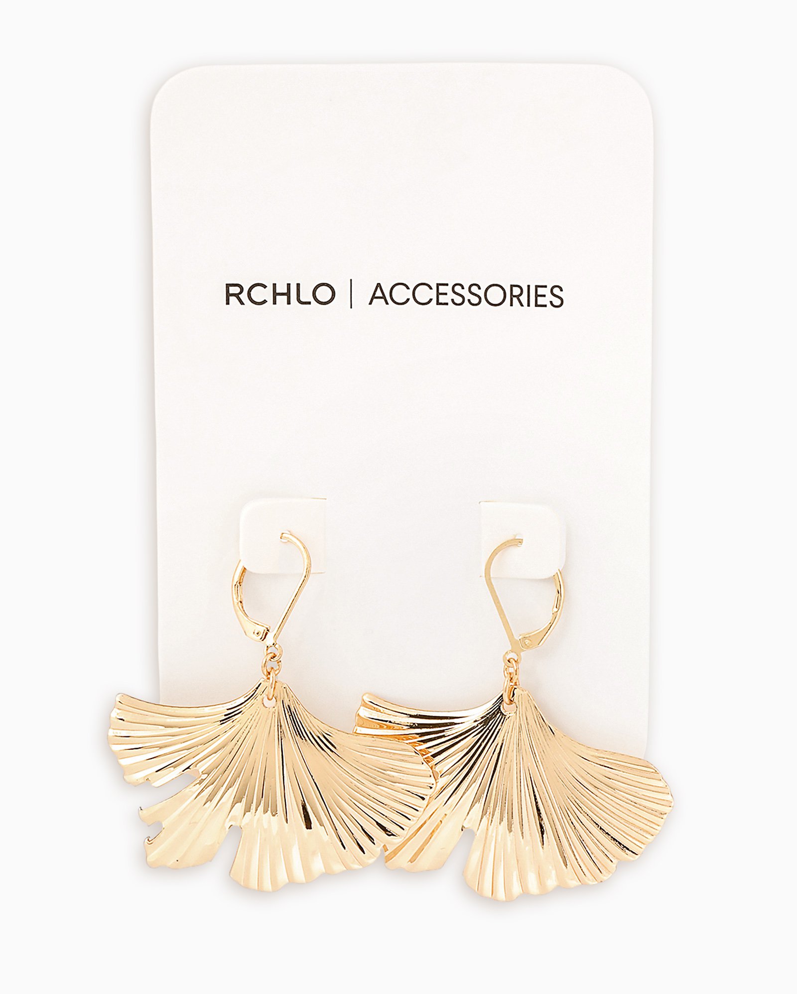 Brinco feminino flor pendurado texturizado dourado