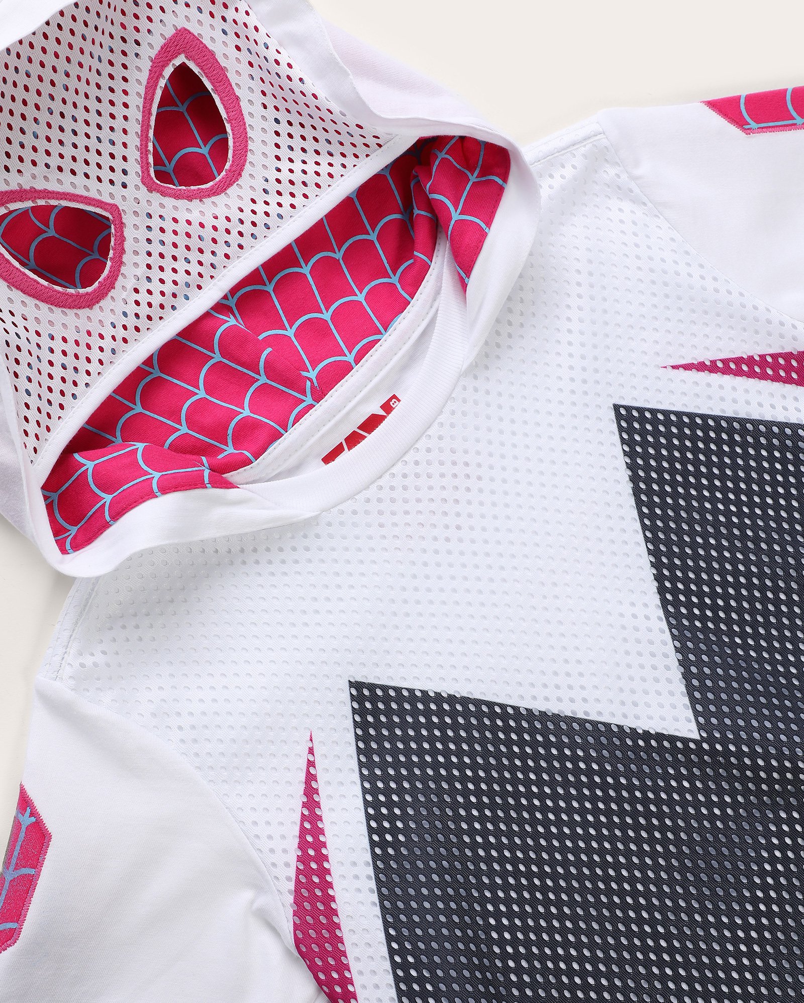 Camiseta Infantil Spider Gwen com capuz 2-8A multicor | FANLAB