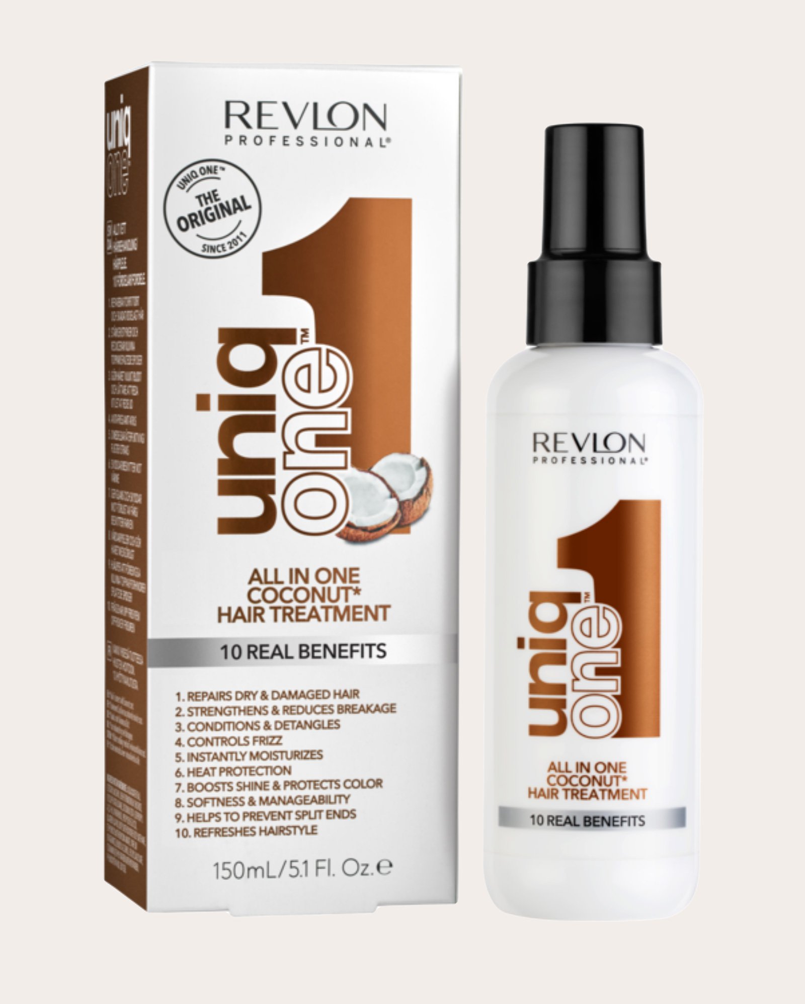 Leave-In Uniq One All In One Hair Treatment Coconut 150ml | Revlon
