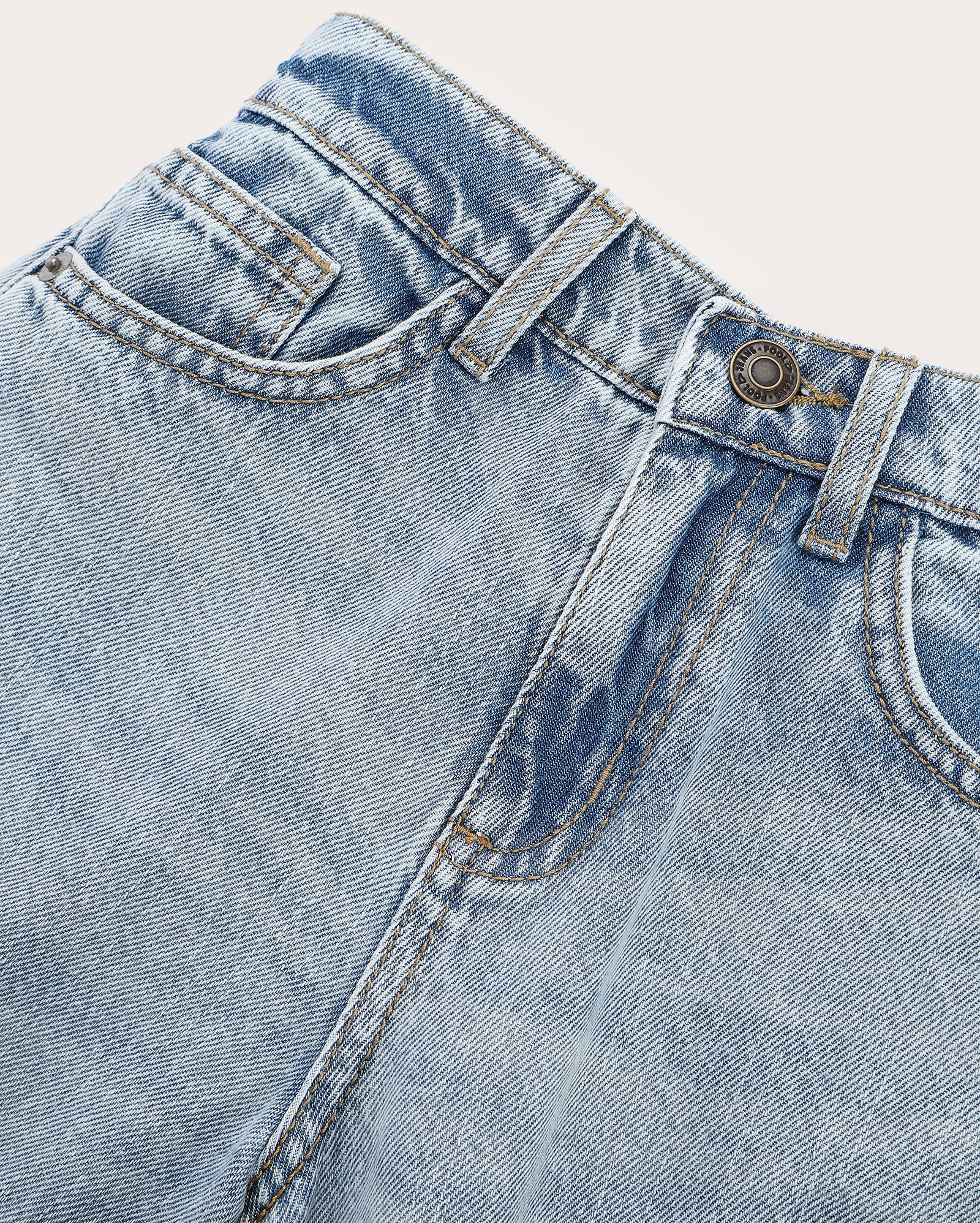 Bermuda jeans infantil reta skater 4-10A - denim médio