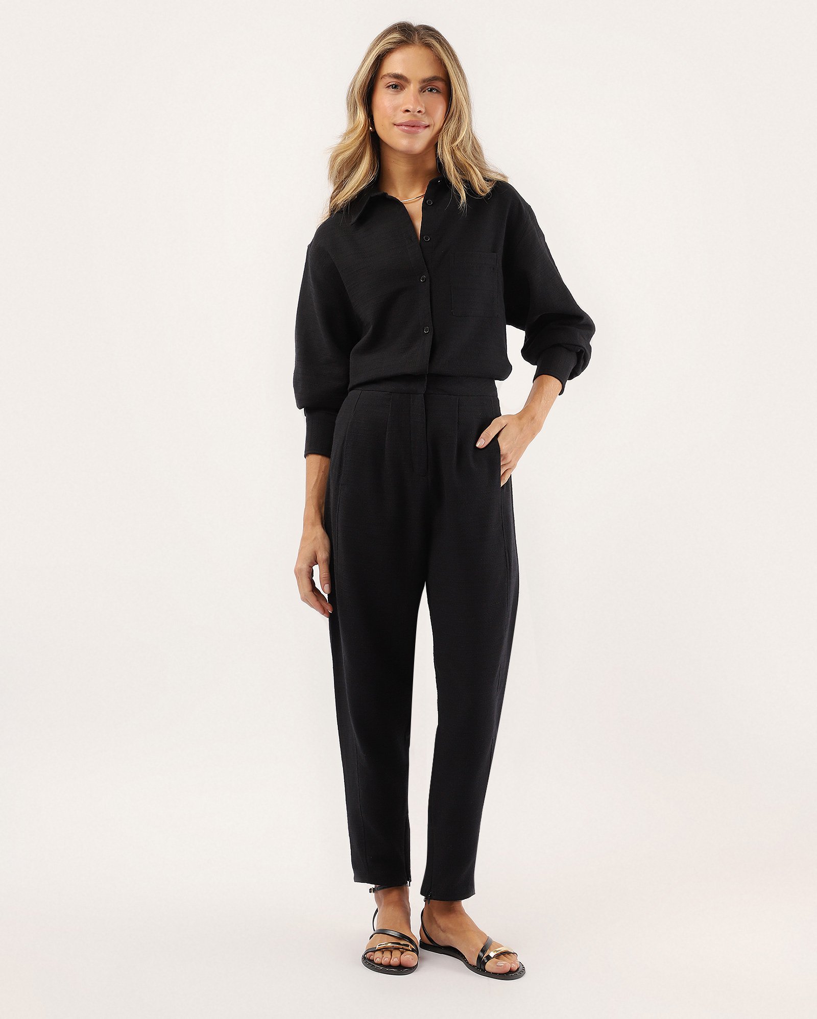 Calça feminina alfaiatada - Preto | Special Edition