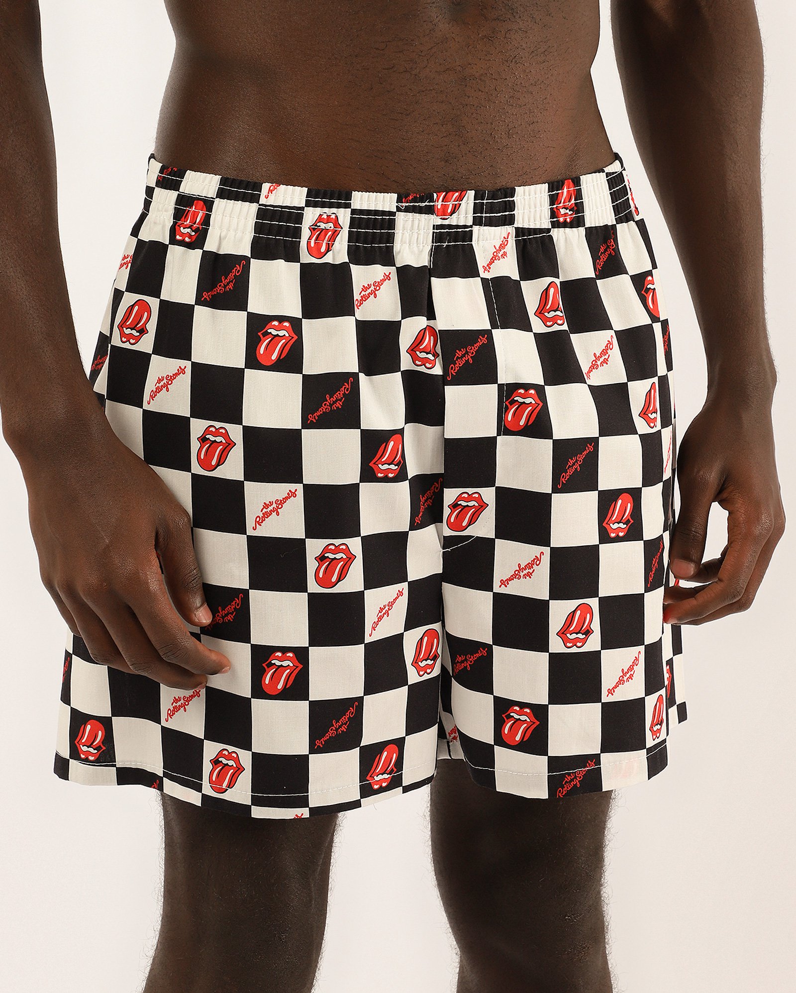 Cueca samba canção xadrez multicor | The Rolling Stones