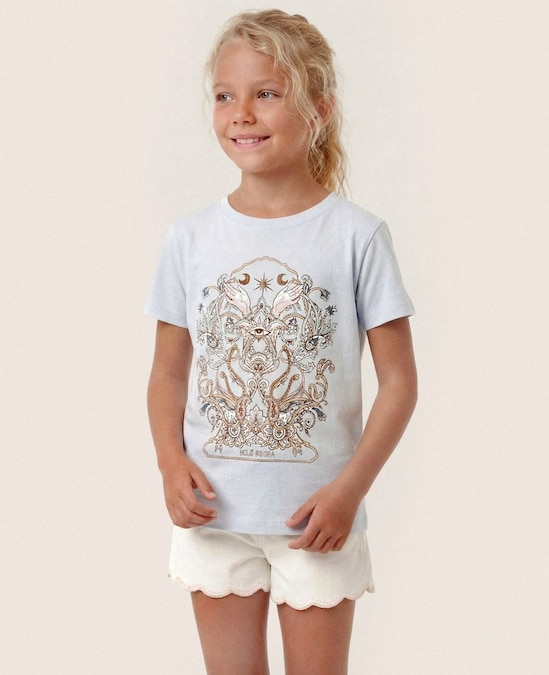 Camiseta infantojuvenil oversized Helô Rocha