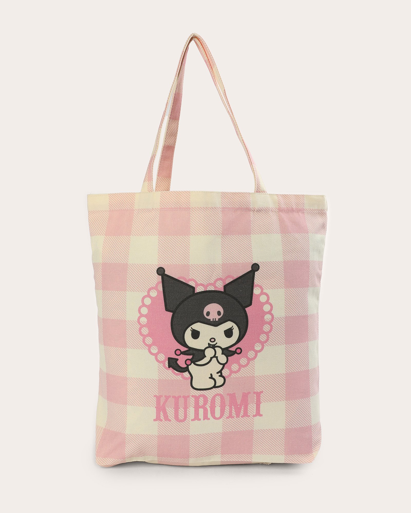Bolsa ecobag tote Kuromi rosa | Sanrio