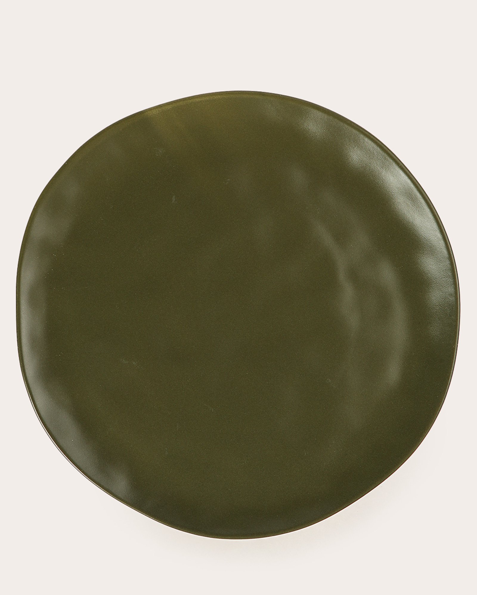 Prato raso de cerâmica orgânico Anne 26cm - verde | Casa Riachuelo