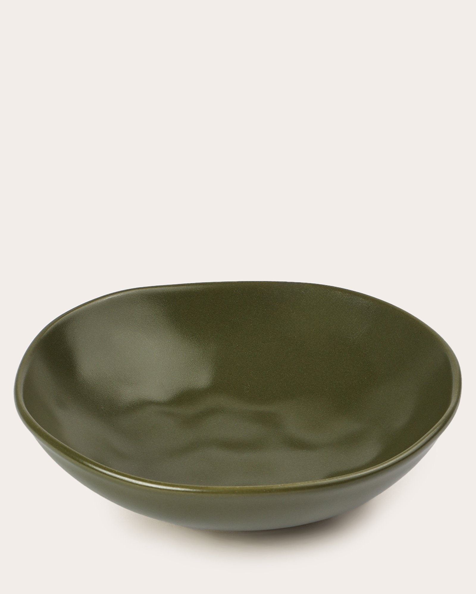 Prato fundo de cerâmica orgânico Anne 20cm - verde | Casa Riachuelo