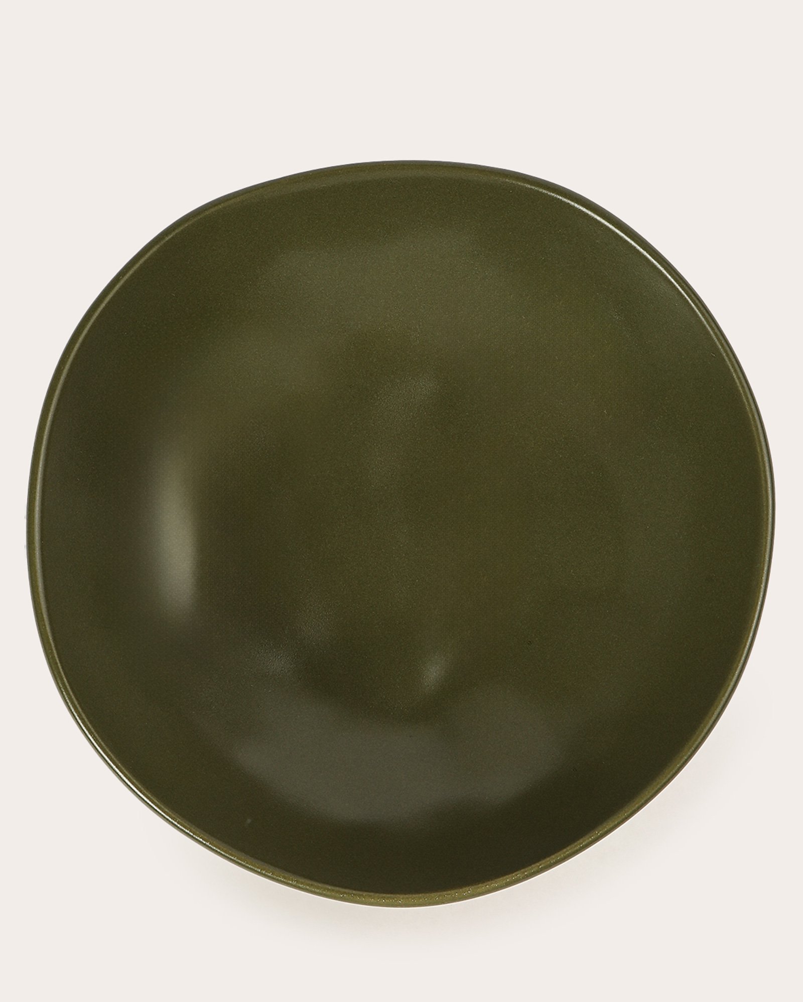 Prato fundo de cerâmica orgânico Anne 20cm - verde | Casa Riachuelo