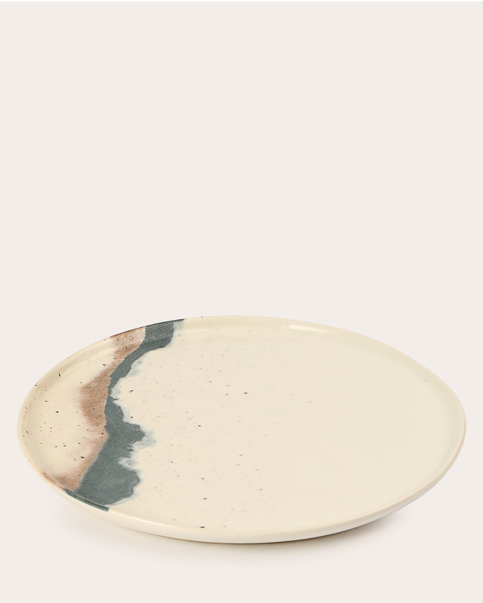 Prato raso de cerâmica Ondina 28cm - multicor | Casa Riachuelo