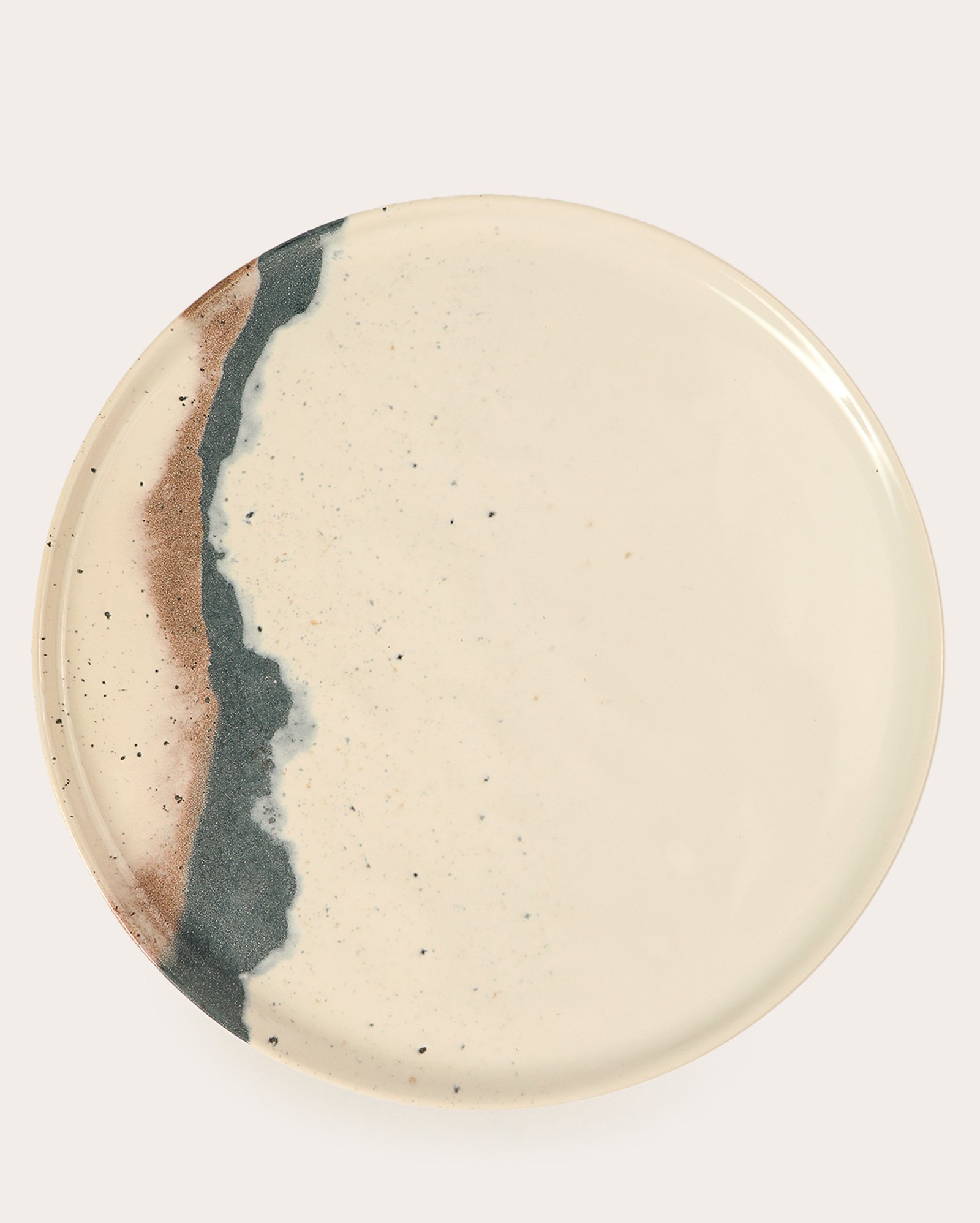 Prato raso de cerâmica Ondina 28cm - multicor | Casa Riachuelo